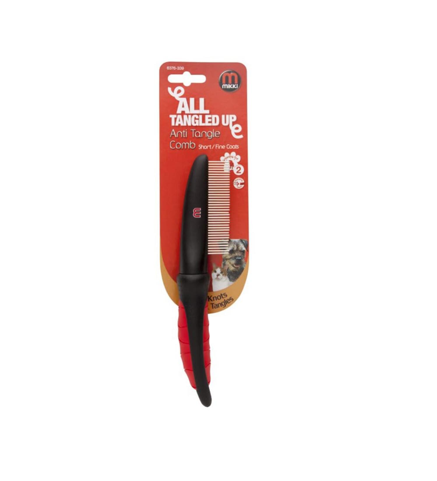 Mikki Anti-Tangle Shedding Comb for Dogs and Cats - Removes Knots, Mats, and Tangles - Ideal for Thick and Coarse Hair Coats - Buy Online on SooperMarket.com