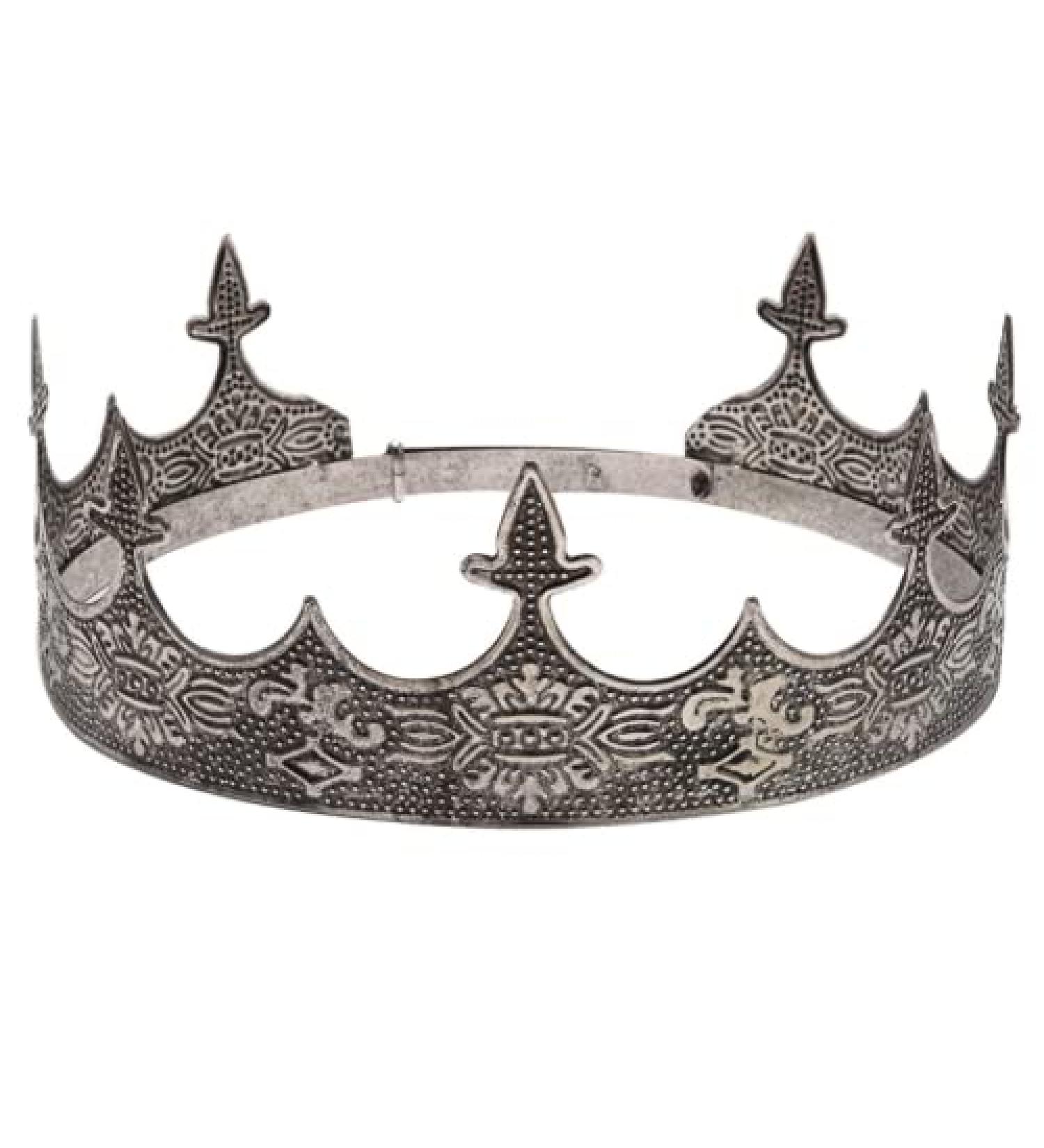 JORCEDI Crown Hair Jewelry - Royal King Diadem for Men, Metal Big Tiaras for Wedding, Halloween Costume & Music Festivals - Buy Online on SooperMarket.com
