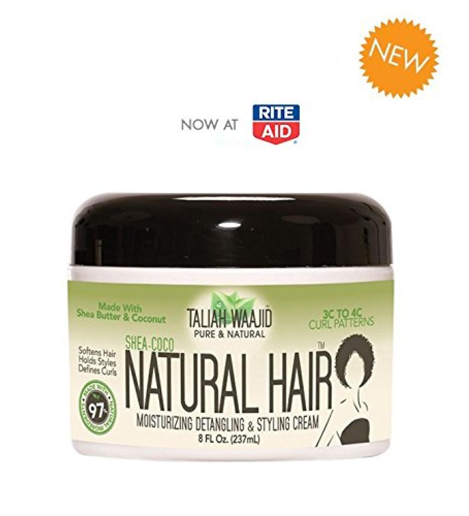 Taliah Waajid Shea-Coco Natural Hair Style Cream 8oz for 3C-4C Hair (U088)