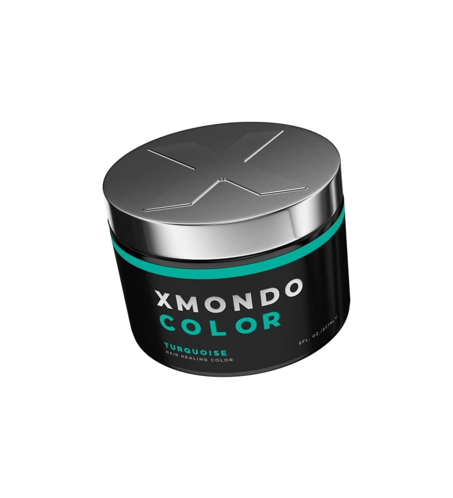 XMONDO Turquoise Hair Healing Color 8 Fl Oz - Vegan Formula with Hyaluronic Acid - Bond Building Technology - Semi Permanent Dye - Buy Online on SooperMarket.com