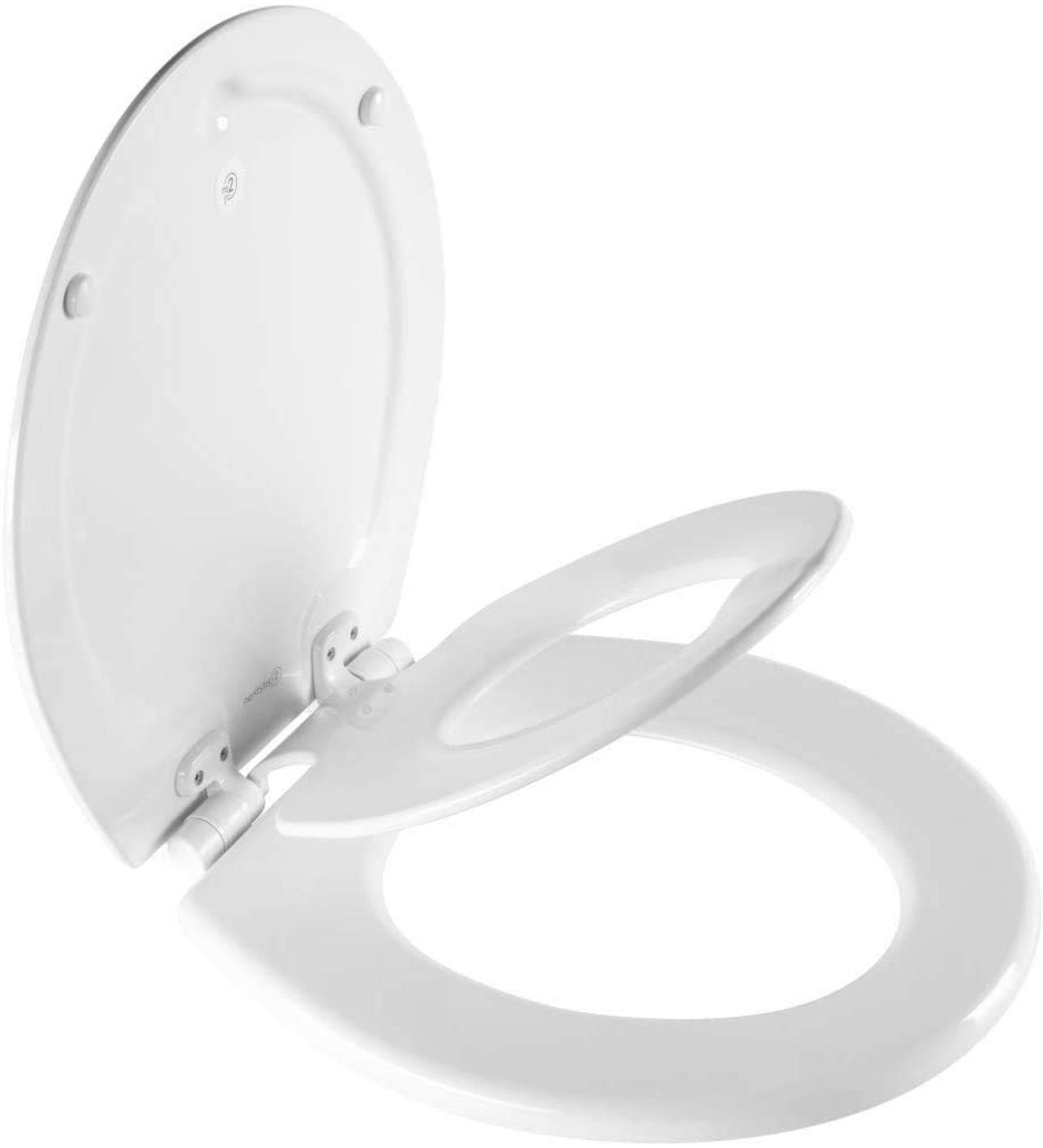 Mayfair 888SLOW 000 NextStep2 Round White Toilet Seat with Built-In Potty Training Seat - Slow-Close & Removable - Buy Online on SooperMarket.com