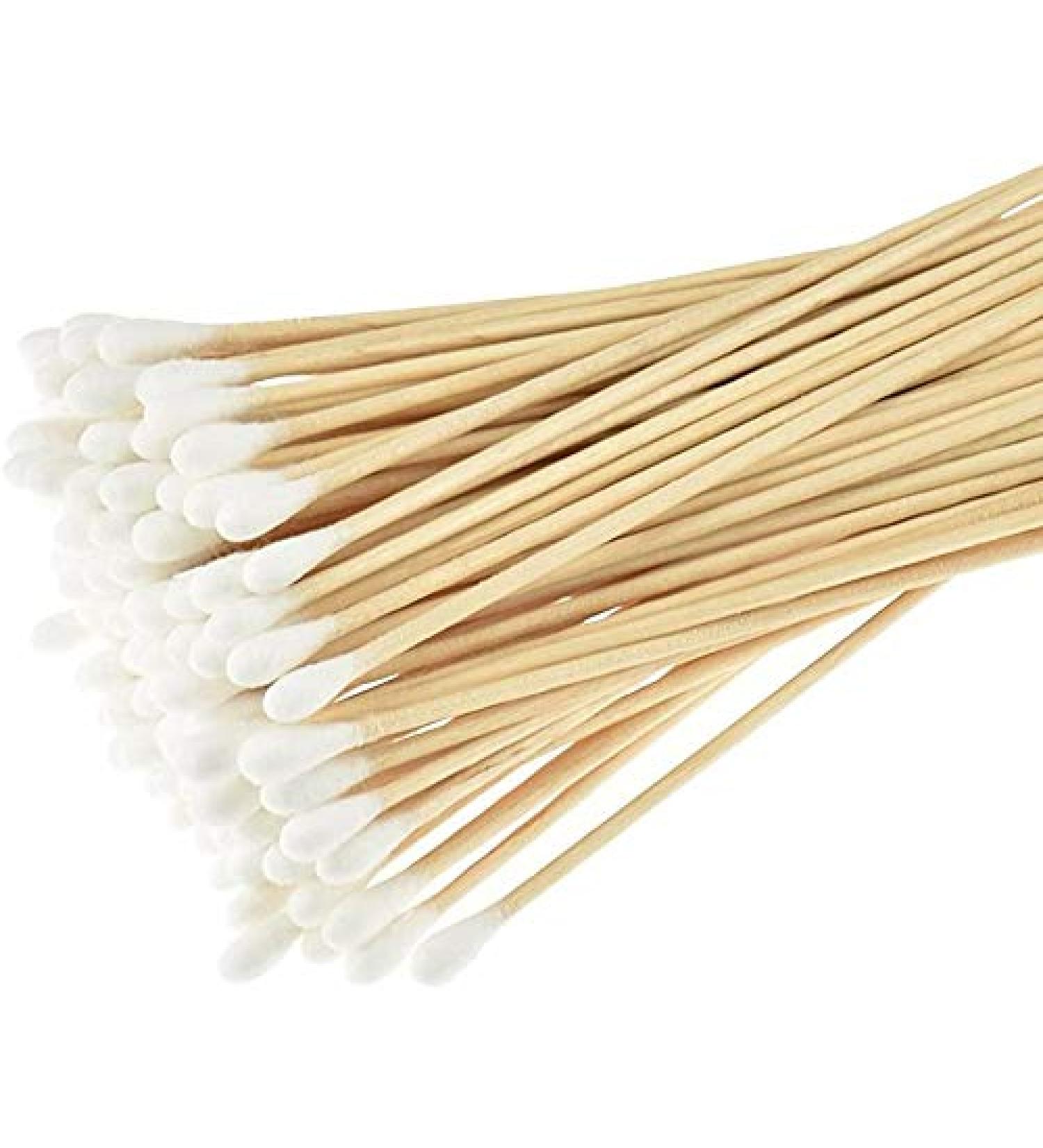 Buy Cotton Lace Swab Buds - Pack of 4 (400 PCs) | Wooden Handle Cosmetic & Cleaning Tool for Makeup Removal & Wound Care - Buy Online on SooperMarket.com