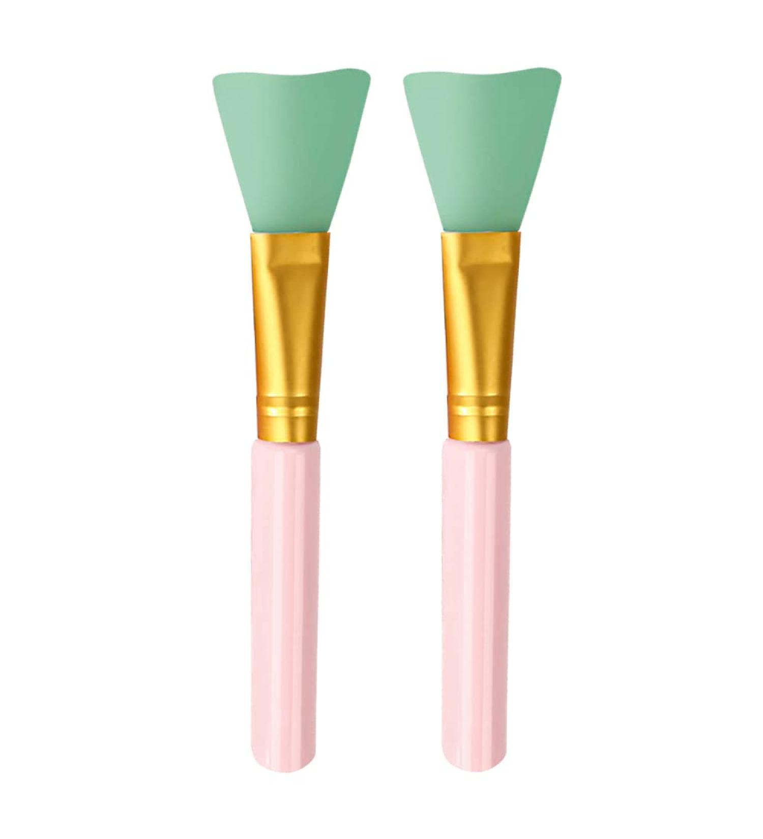 Face Mask Brush Set - 2 Silicone Makeup Applicators for Charcoal Mud and Clay Masks | Perfect for Skincare & Beauty - Buy Online on SooperMarket.com
