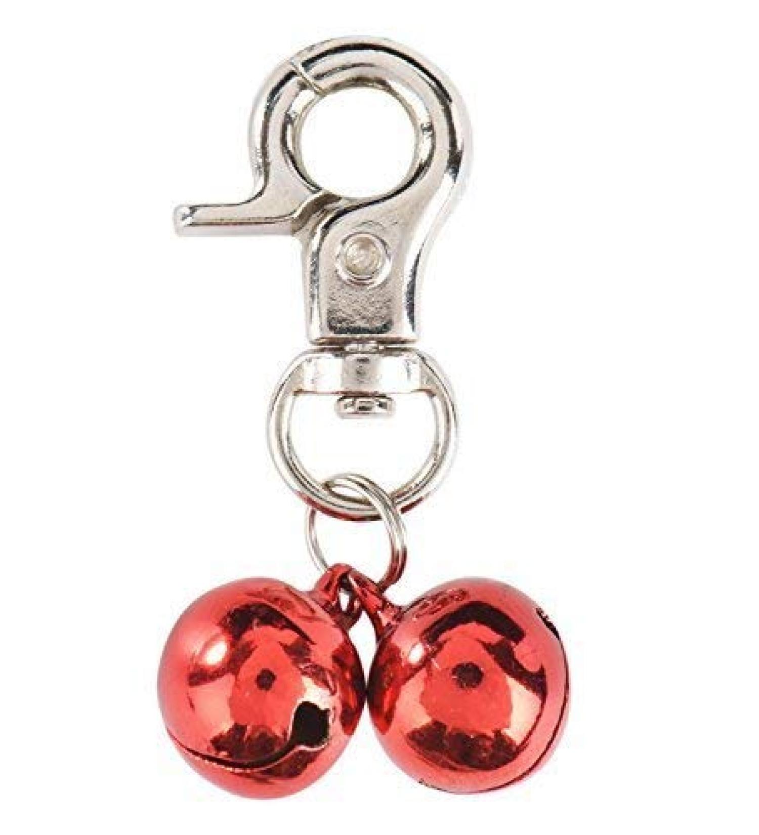 Alohha 2 Pack Pet Products Charm Triple Bell Pendant for Dog Cat Collar Decoration and Training (Red) - Buy Online on SooperMarket.com