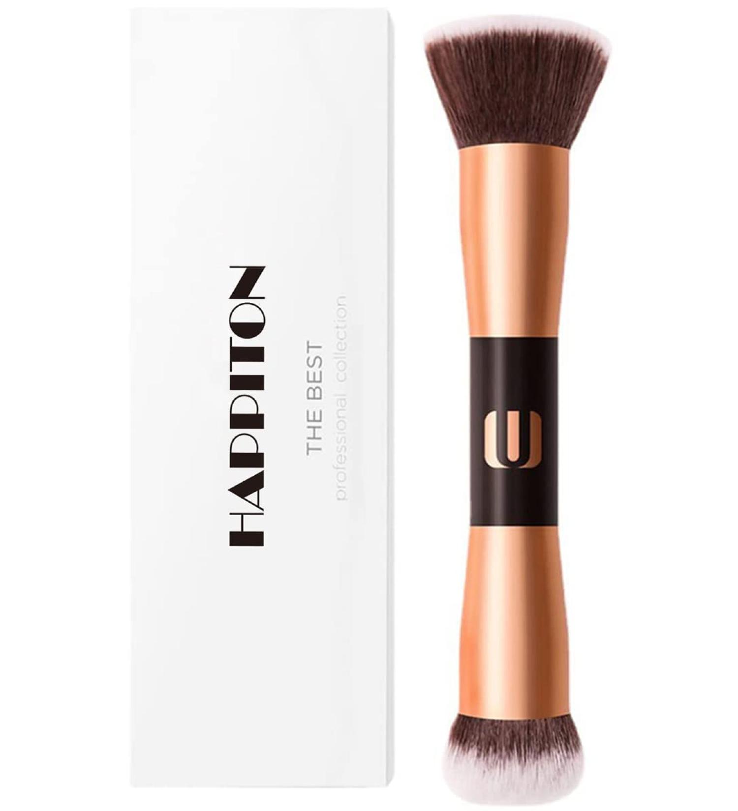 Double Ended Foundation Brush Makeup Concealer Brushes 2-in-1 Contour Brush Flawless Make Up Brush Ideal for Liquid Cream Powder Blending Buffing Concealer - Buy Online on SooperMarket.com