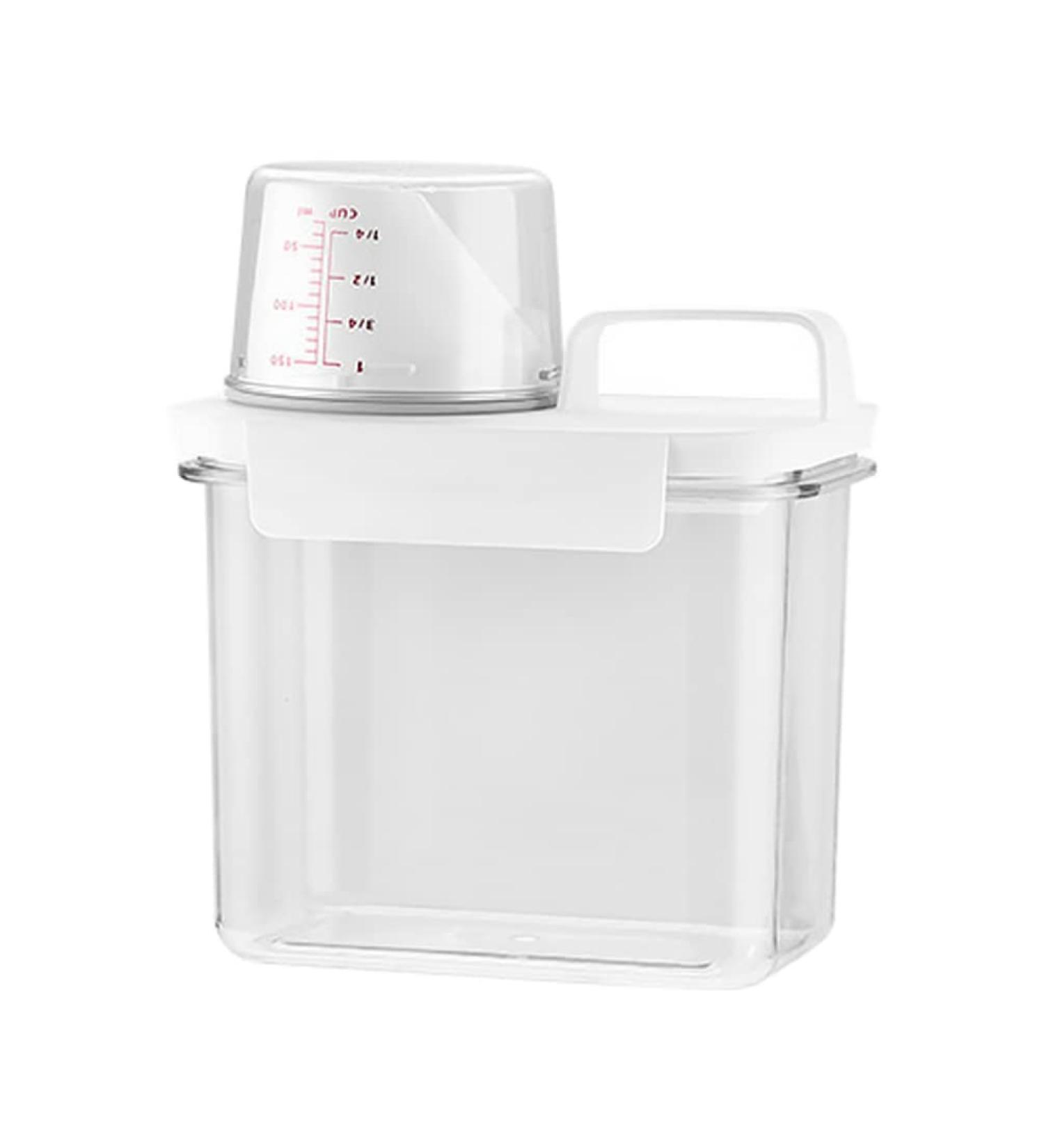 Cabilock Washing Powder Box Plastic Detergent Storage Detergent Dispenser Washing Powder Box Household Laundry Box Washing Powder Washing Powder Can Storage Box for Household Laundry Detergent 1.1 L - Buy Online on SooperMarket.com