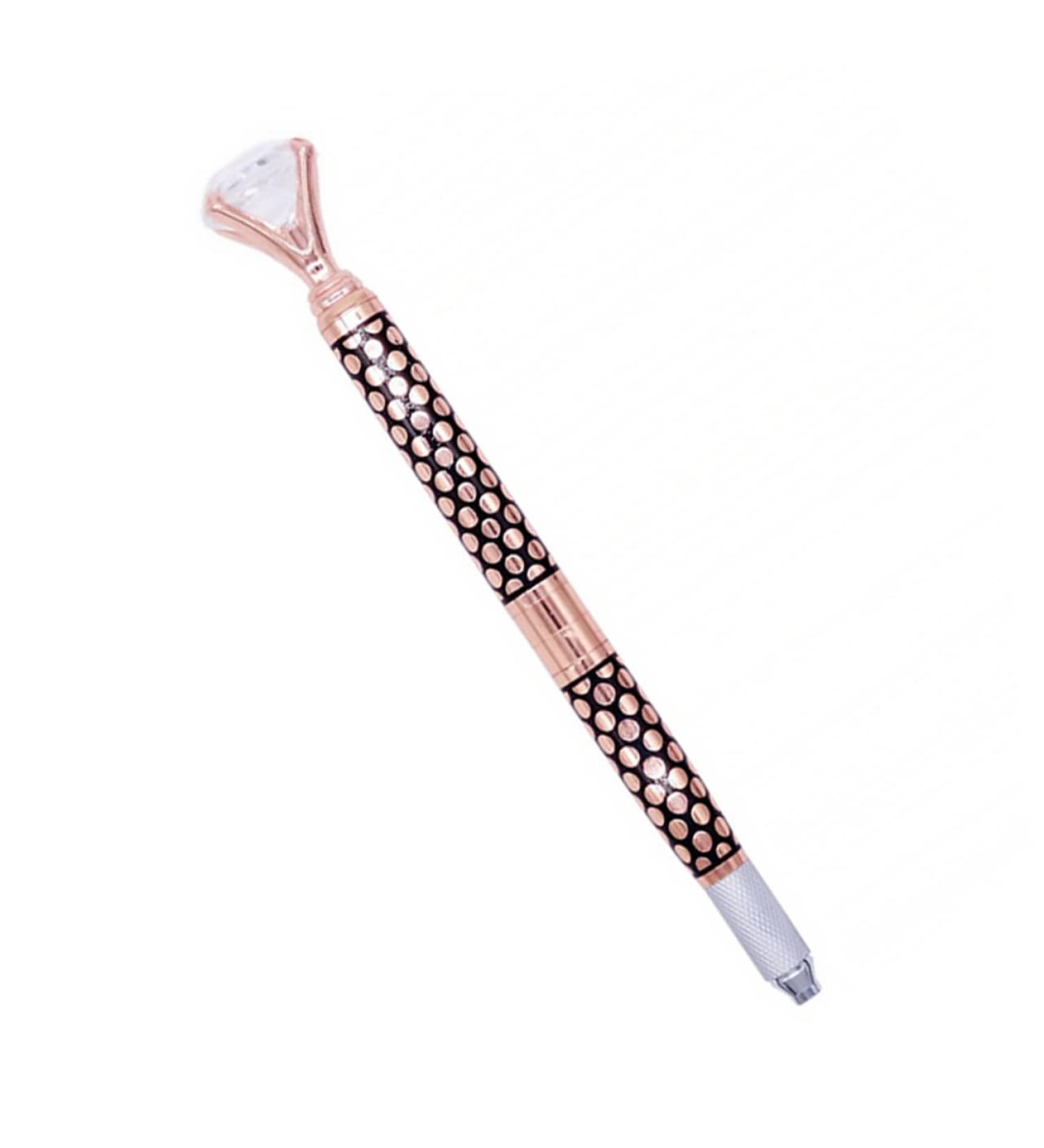 Baluue 3 Embroidery Pen Eyebrow Pen Brow Pencil Makeup Pen Makeup Tool Golden Aluminum Alloy - Buy Online on SooperMarket.com