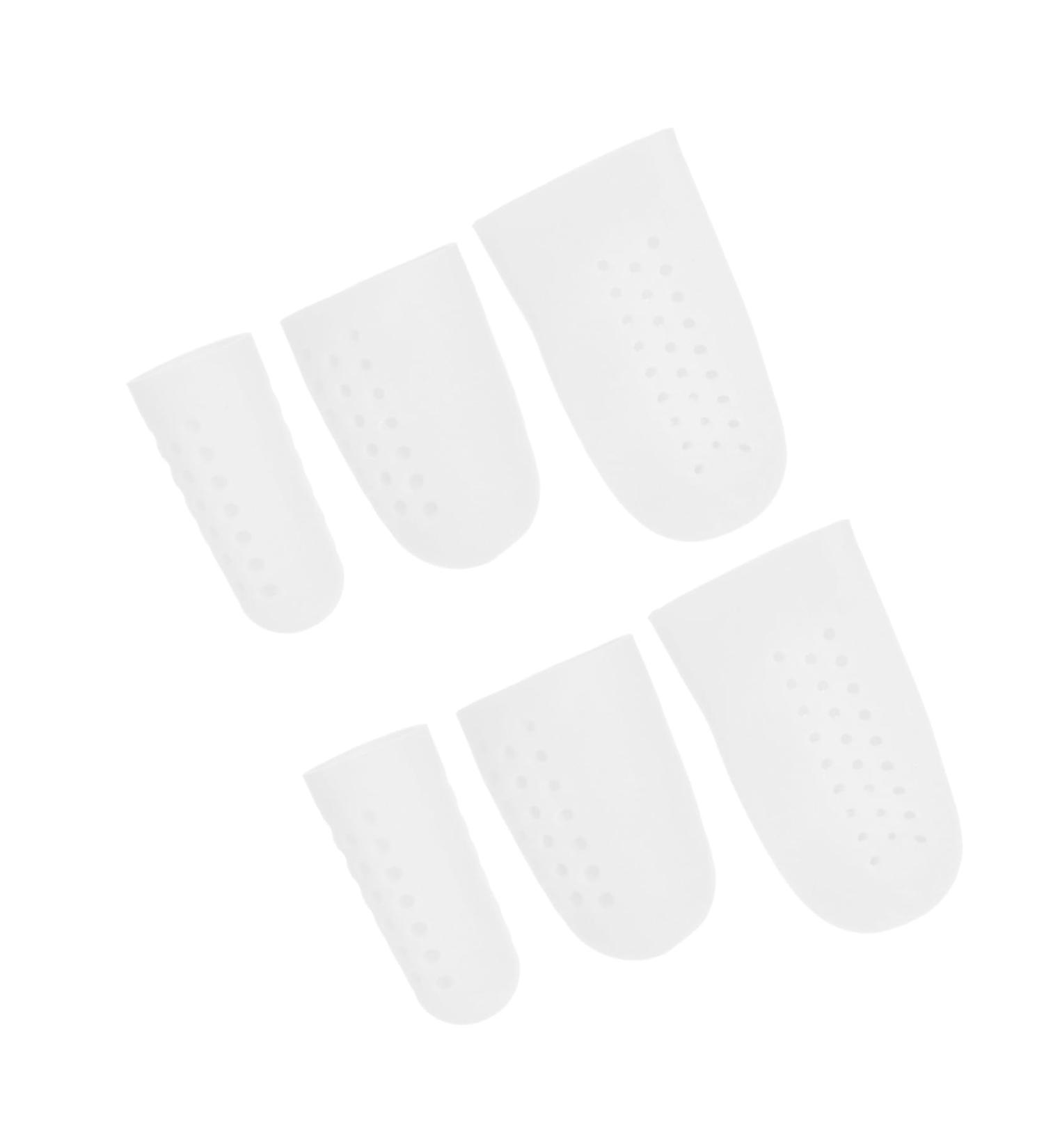 Silicone High Heel Protectors 8 Pairs - Foot Pain Relief & Comfort - White 6x3cm - Buy Online on SooperMarket.com
