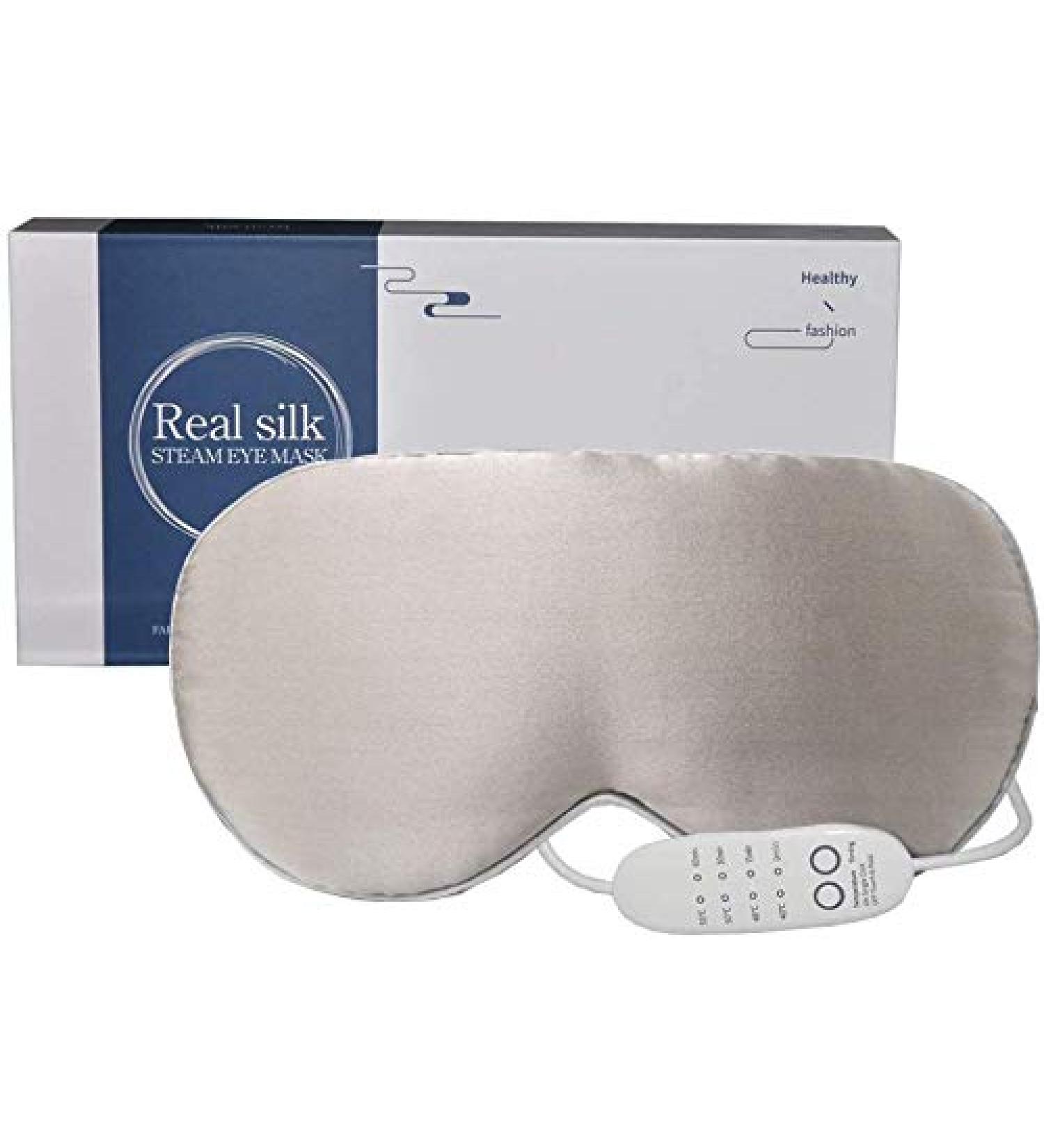 Buy Heated PJYU Silk Eye Mask for Swollen Eyes | Relief for Dry Eyes Blepharitis & Styes | International Shipping - Buy Online on SooperMarket.com