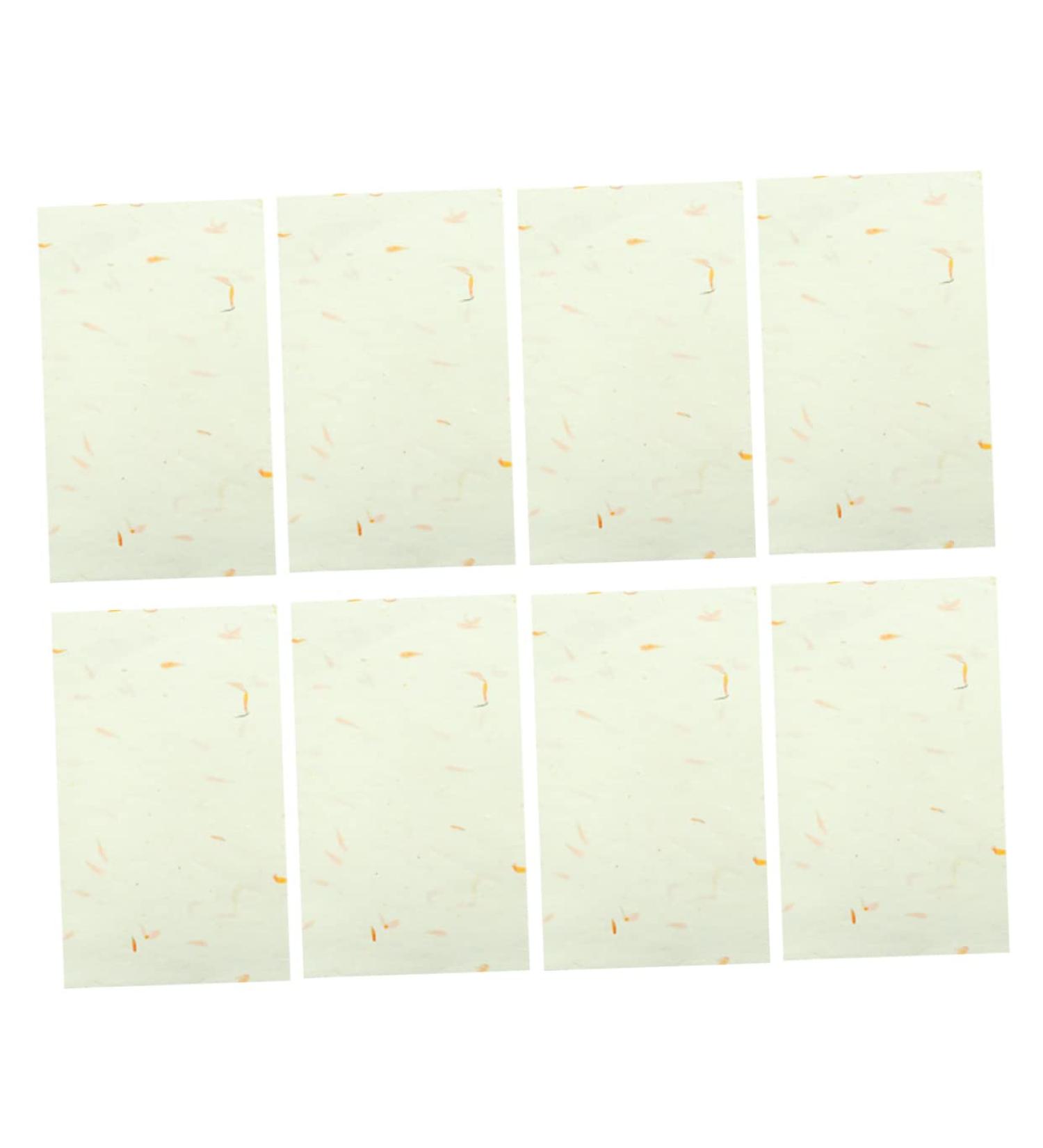 STOBOK 40 sheet Writing Drawing Elegant Chinese Supplies Xuan Paper for School Leaf Natural Unique White - Buy Online on SooperMarket.com
