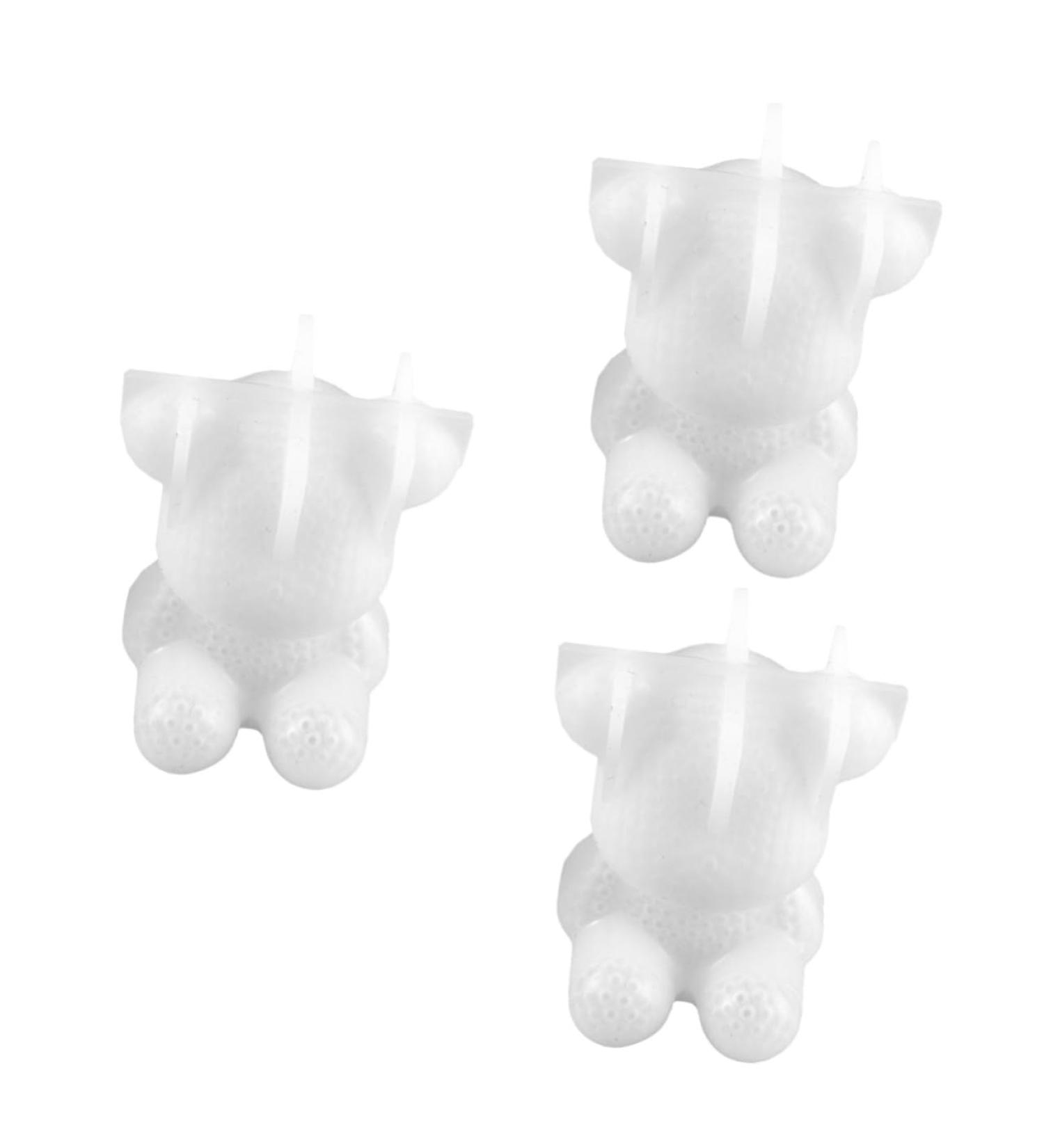 Operitacx 3 Pcs Table Silicone Mold Silicone Molds Easter Resin Molds Crafts Casting Mold Rabbit Candle 3d Whitex3pcs 7.65X9.5CMx3pcs - Buy Online on SooperMarket.com