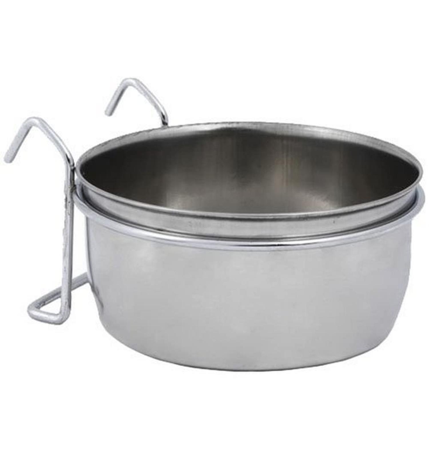 Nobby Stainless Steel Bowl with Clamp 300 ml 9.5 cm silver 9.5 cm