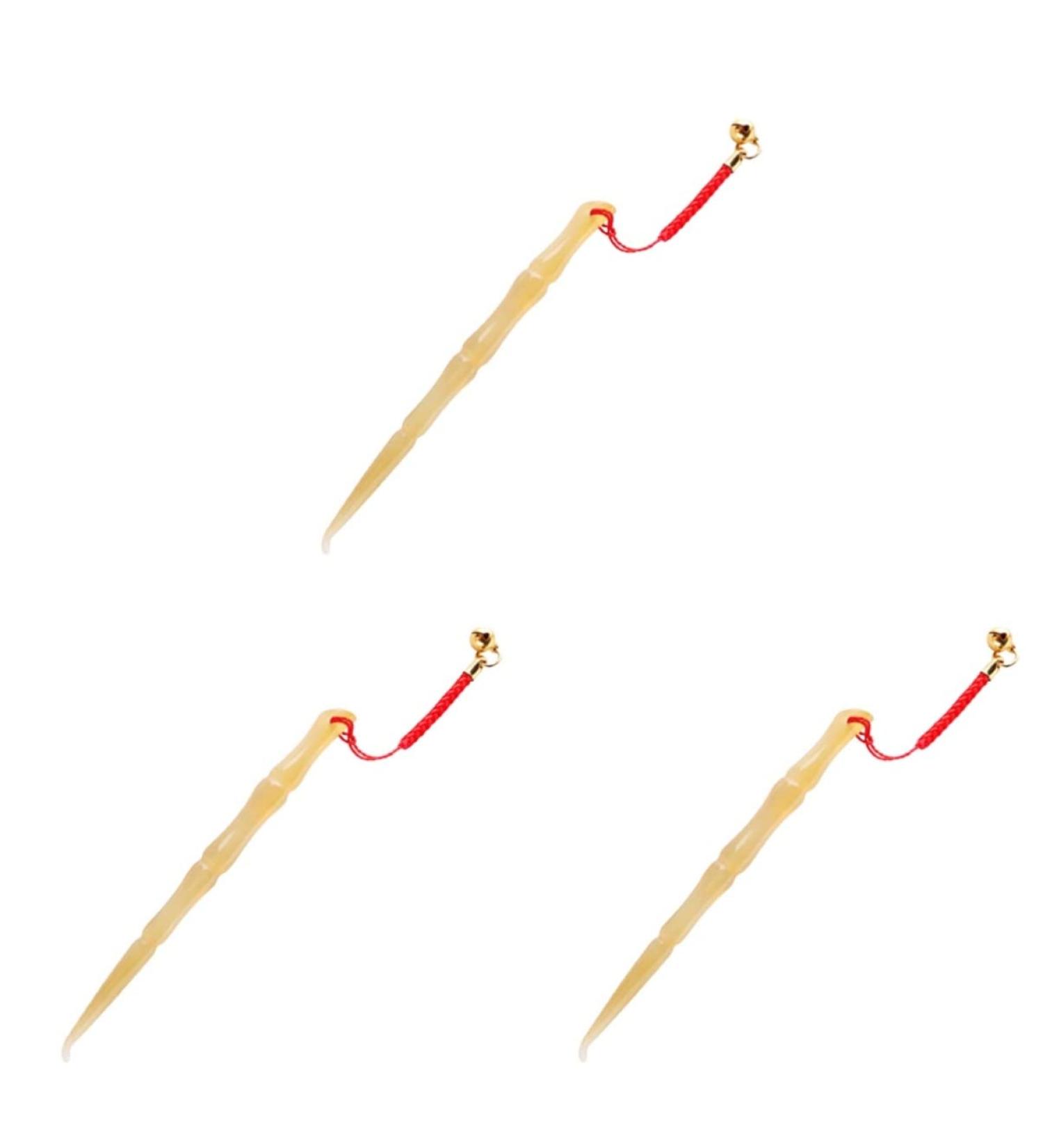 Wooden Ear Spoon Set - 3pcs Health Rope Ear Cleaner Tool for Wax Removal & Curette Care - Buy Online on SooperMarket.com
