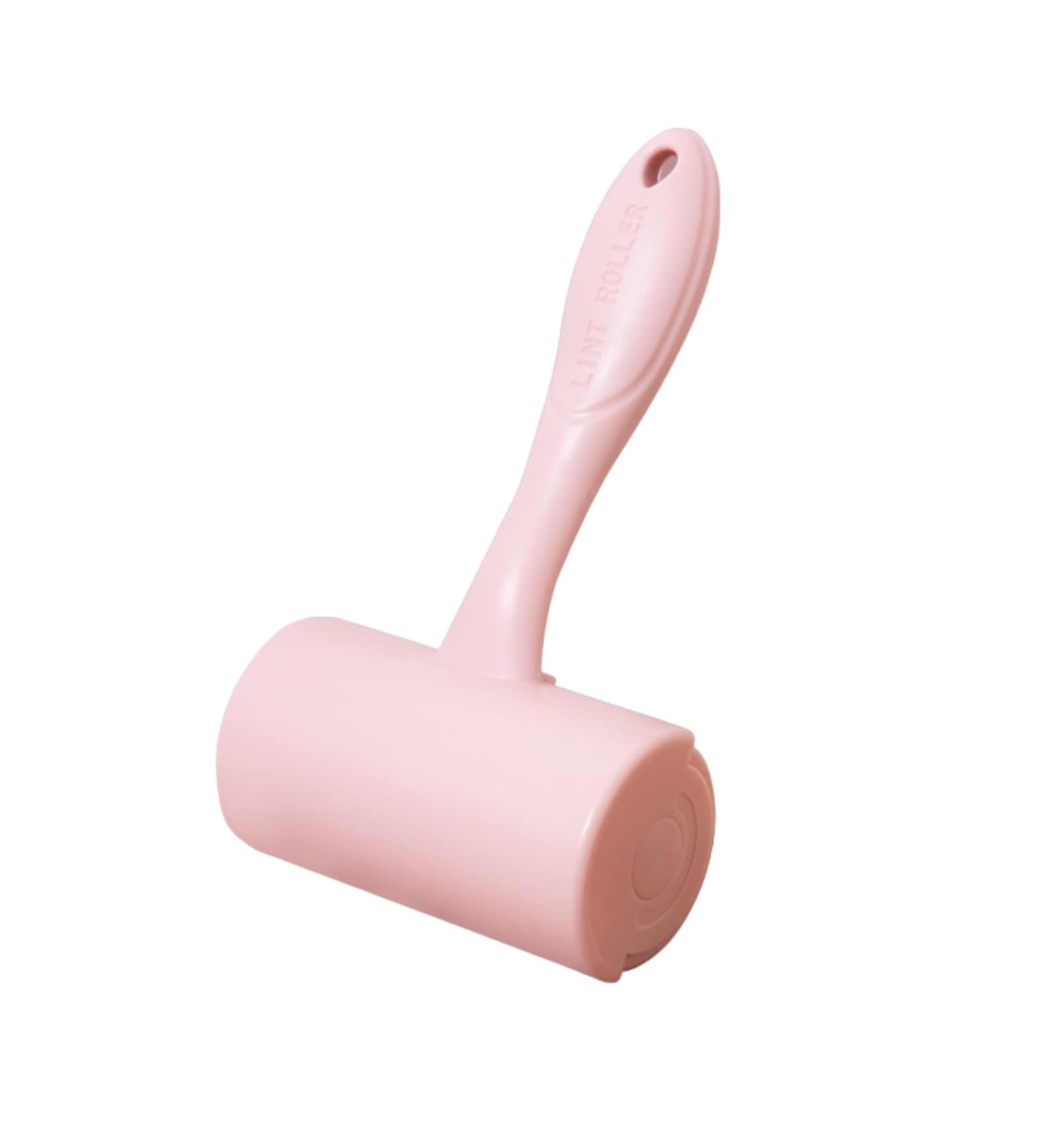 Solid Color Lint Roller for Clothes - 1 Handle & 6 Extra Sticky Refills - 360 Sheets Total - Best Pet Hair Remover Tool - Wh White - Buy Online on SooperMarket.com