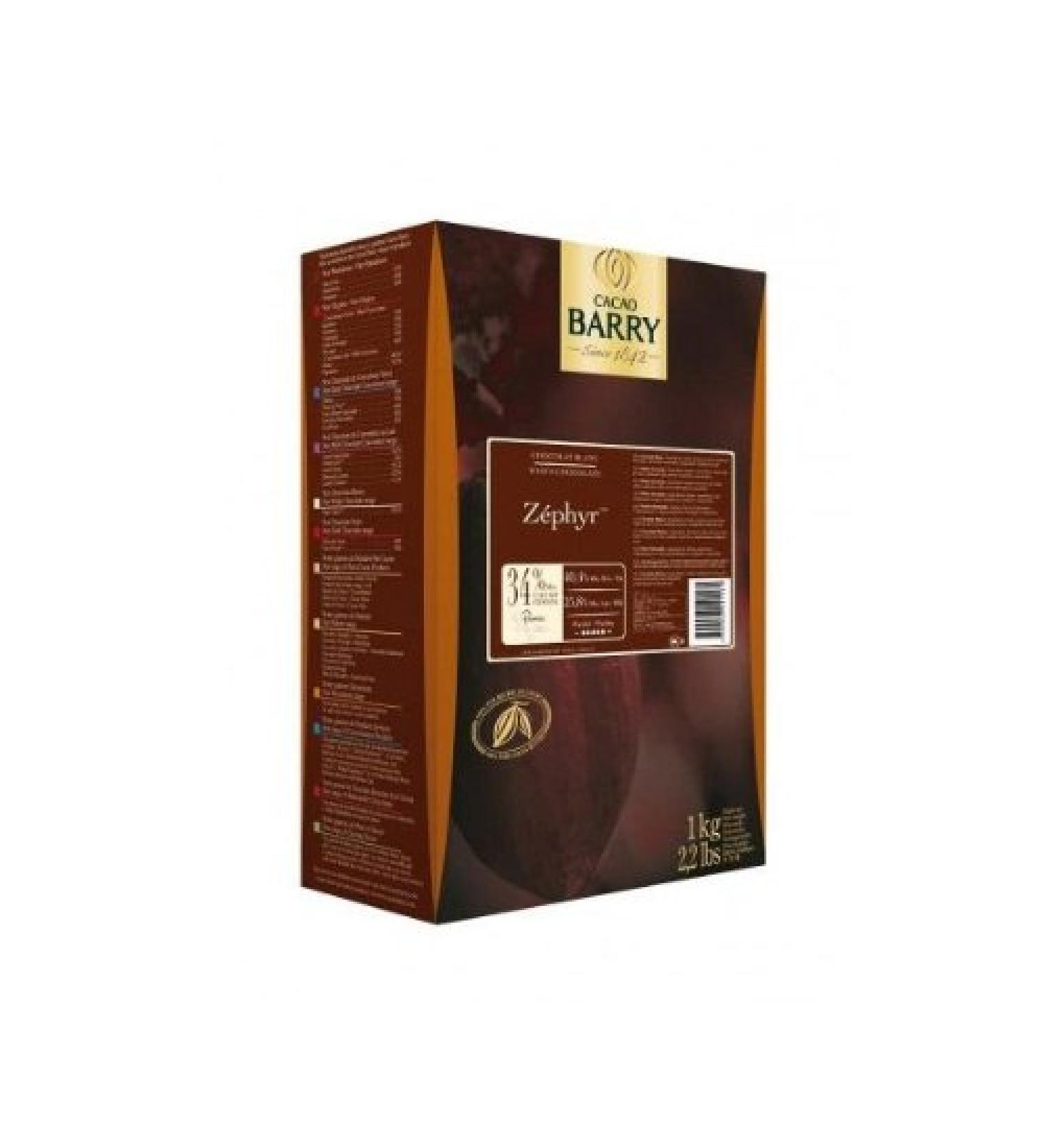 Barry Zephyr White Chocolate Pistoles (Discs) 34% Cocoa 1 kg