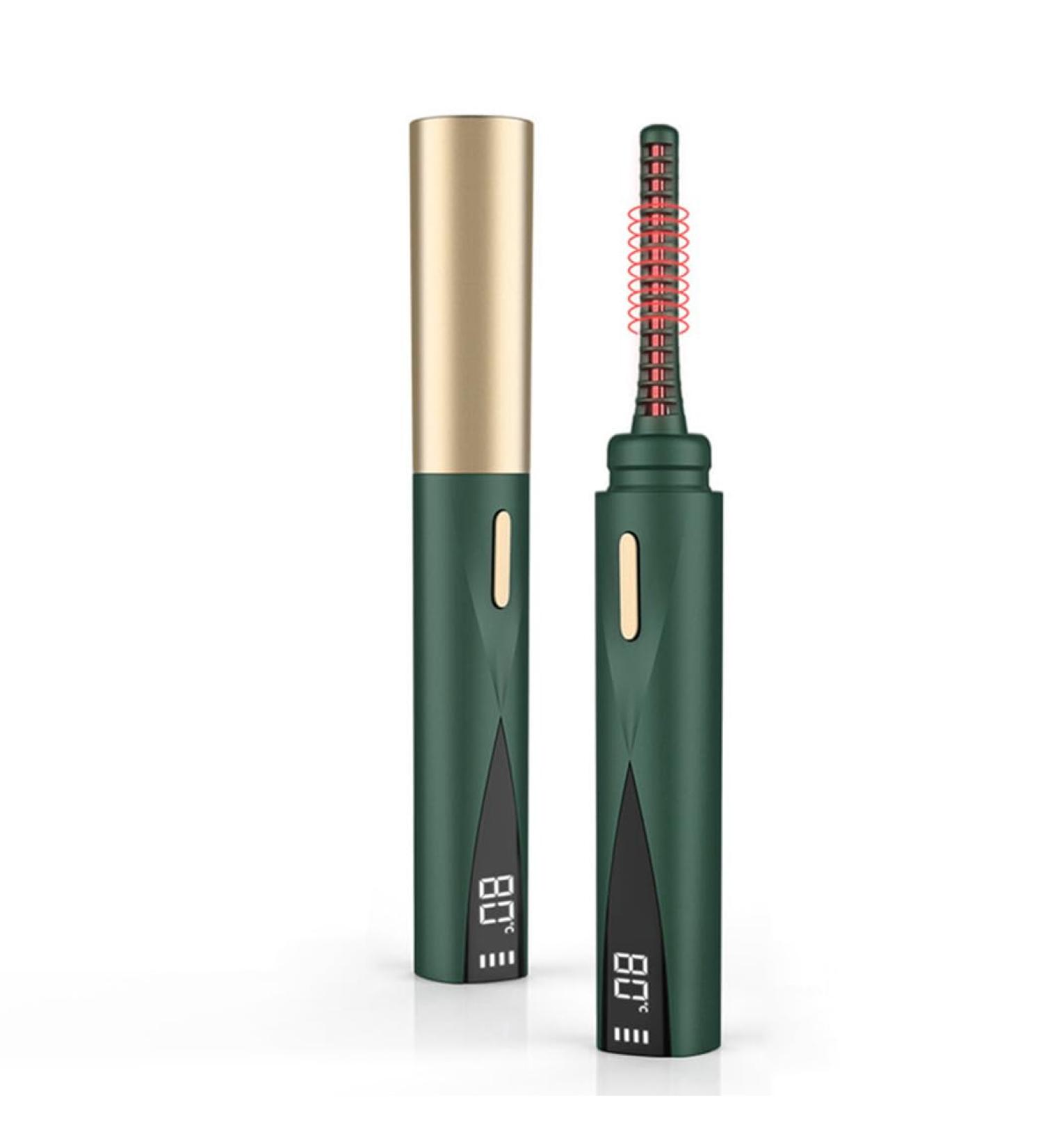Buy Rechargeable Electric Heated Lash Curler | LCD Display Eyelash Makeup Tool for Perfect Curls - Buy Online on SooperMarket.com
