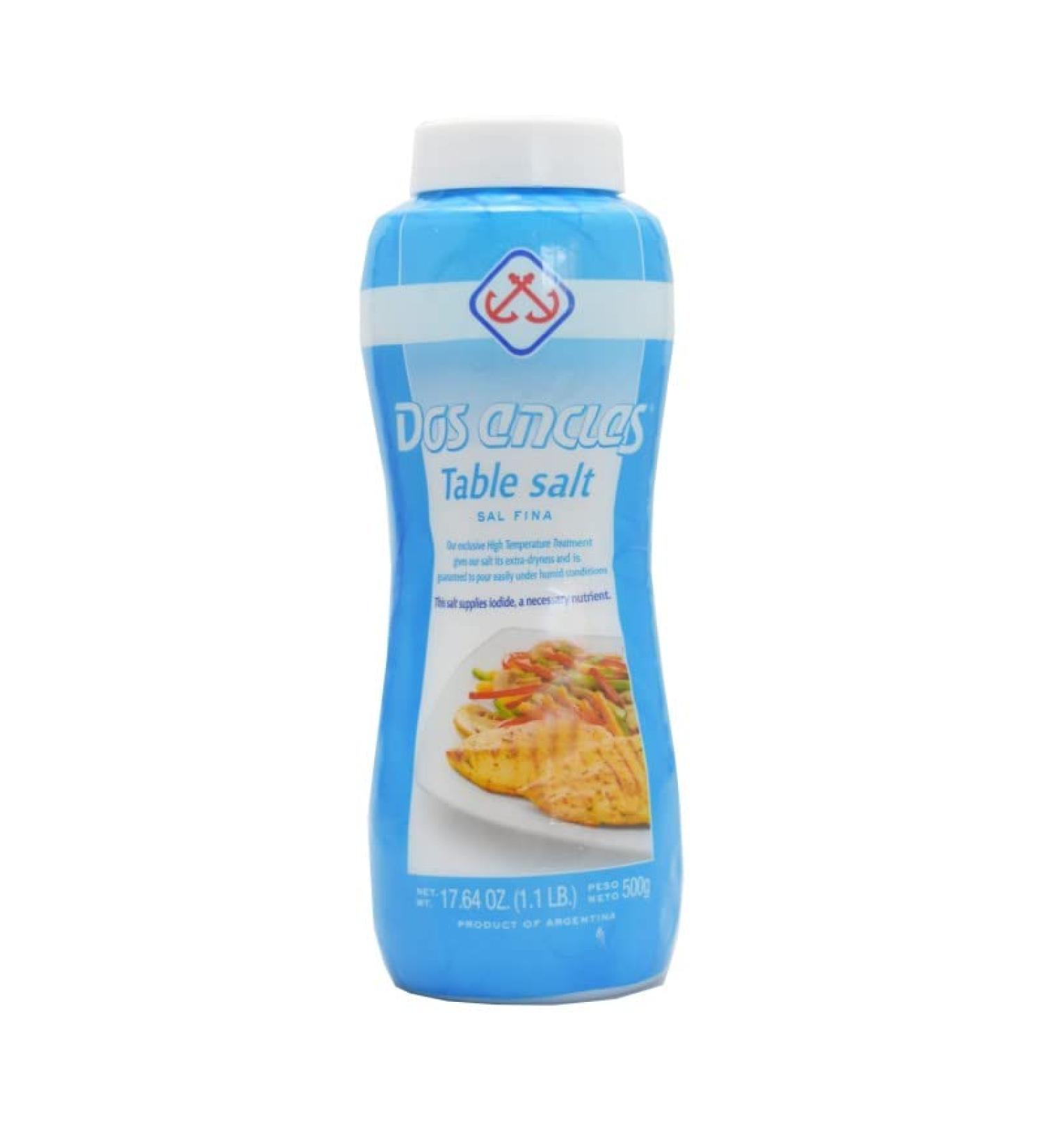 Dos Anclas Sal Fina Table Salt 17.64 Oz - Multi-Purpose Seasoning - Buy Online on SooperMarket.com