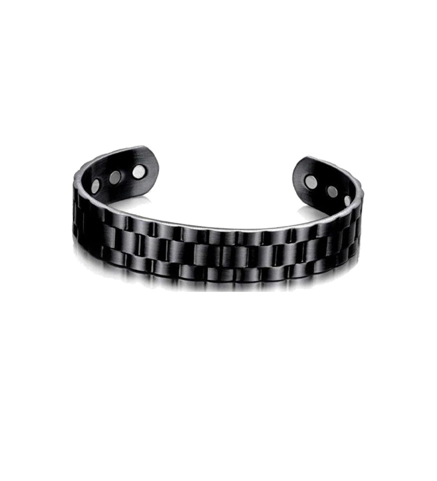 Magnetic Copper Prostate Band Prostate Wristband Magnetic Copper Prostate Bracelet Improves Blood Circulation Black - Buy Online on SooperMarket.com