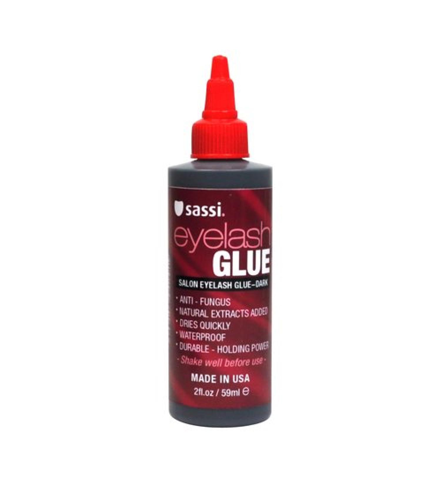 Sassi Salon Eyelash Glue  Dark  2 oz Bottle 2 Fl Oz (Pack of 1) Dark