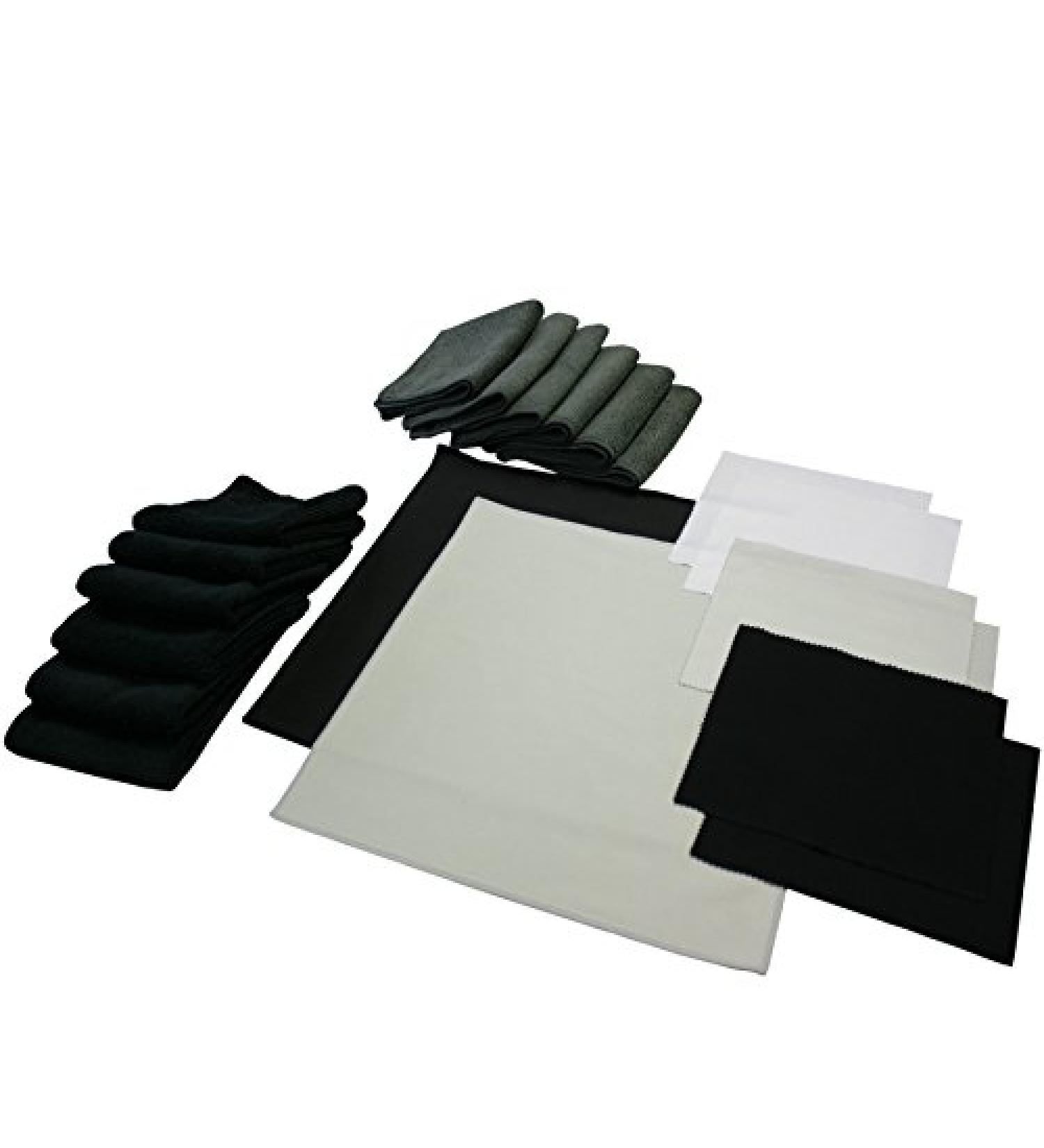 The Rag Company 20-Piece Professional Microfiber Firearm/Gun/Reel Cleaning Kit - Hunting & Fishing Equipment Towels - Buy Online on SooperMarket.com