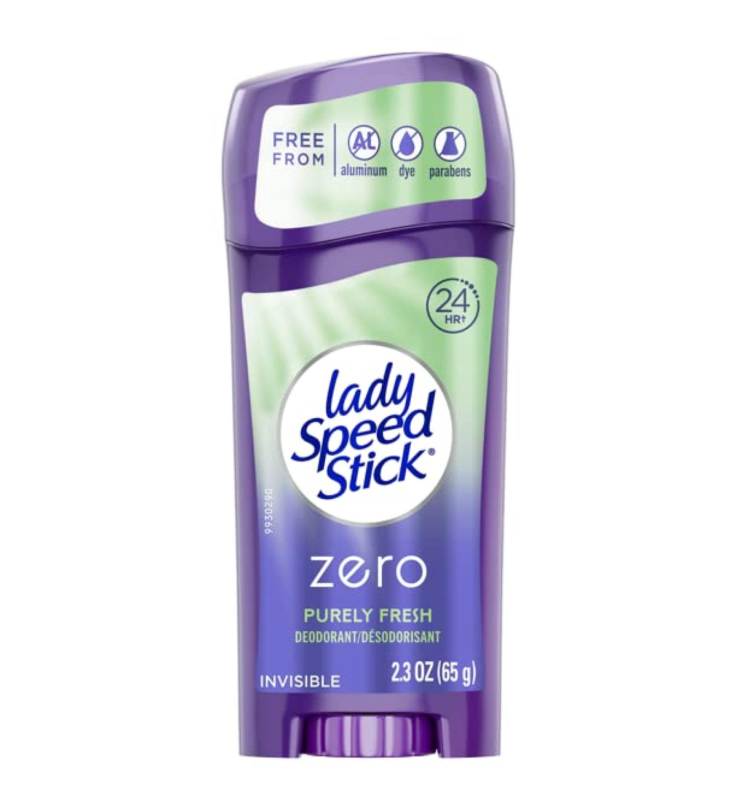 Lady Speed Stick Zero Deodorant Stick - Purely Fresh 2.3oz / 65g - Buy Online on SooperMarket.com