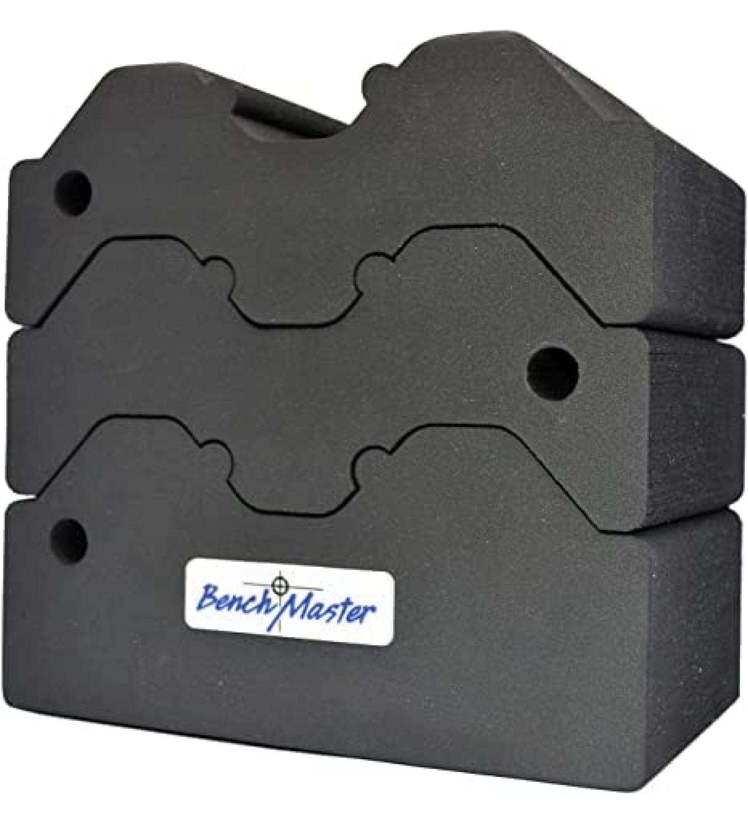 BenchMaster Unisex Adult 3-Piece Shooting Weapon Rack Adjustable 3 Piece Bench Block, Grey, 7.5 x 8 4 US