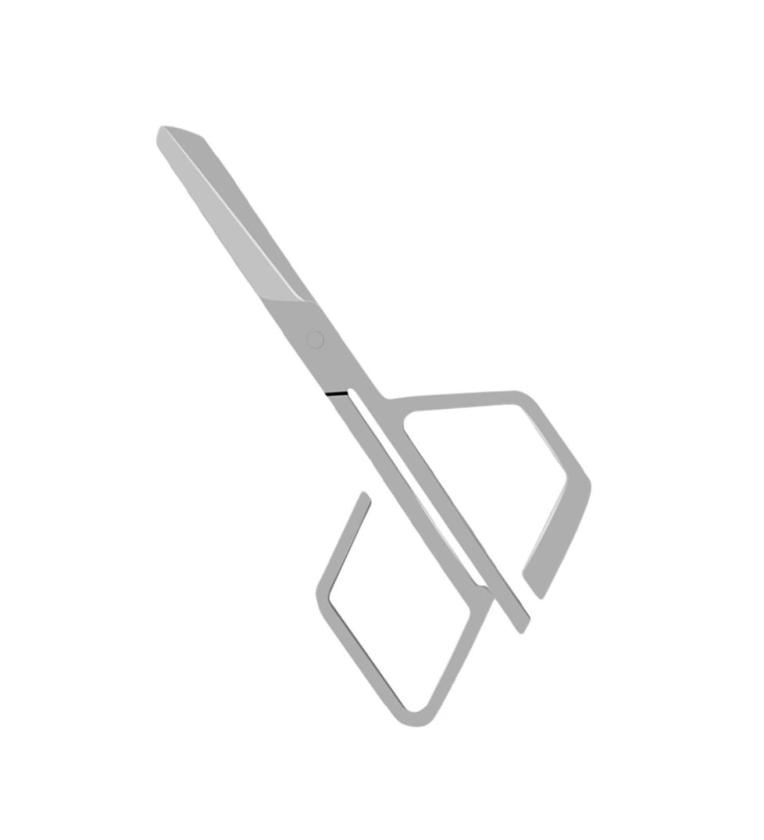 Professional Nose Hair & Eyebrow Scissors | Vibrissac Trimmer - 9.7x4.6cm Silver for Precision Grooming | International Shipping Available - Buy Online on SooperMarket.com
