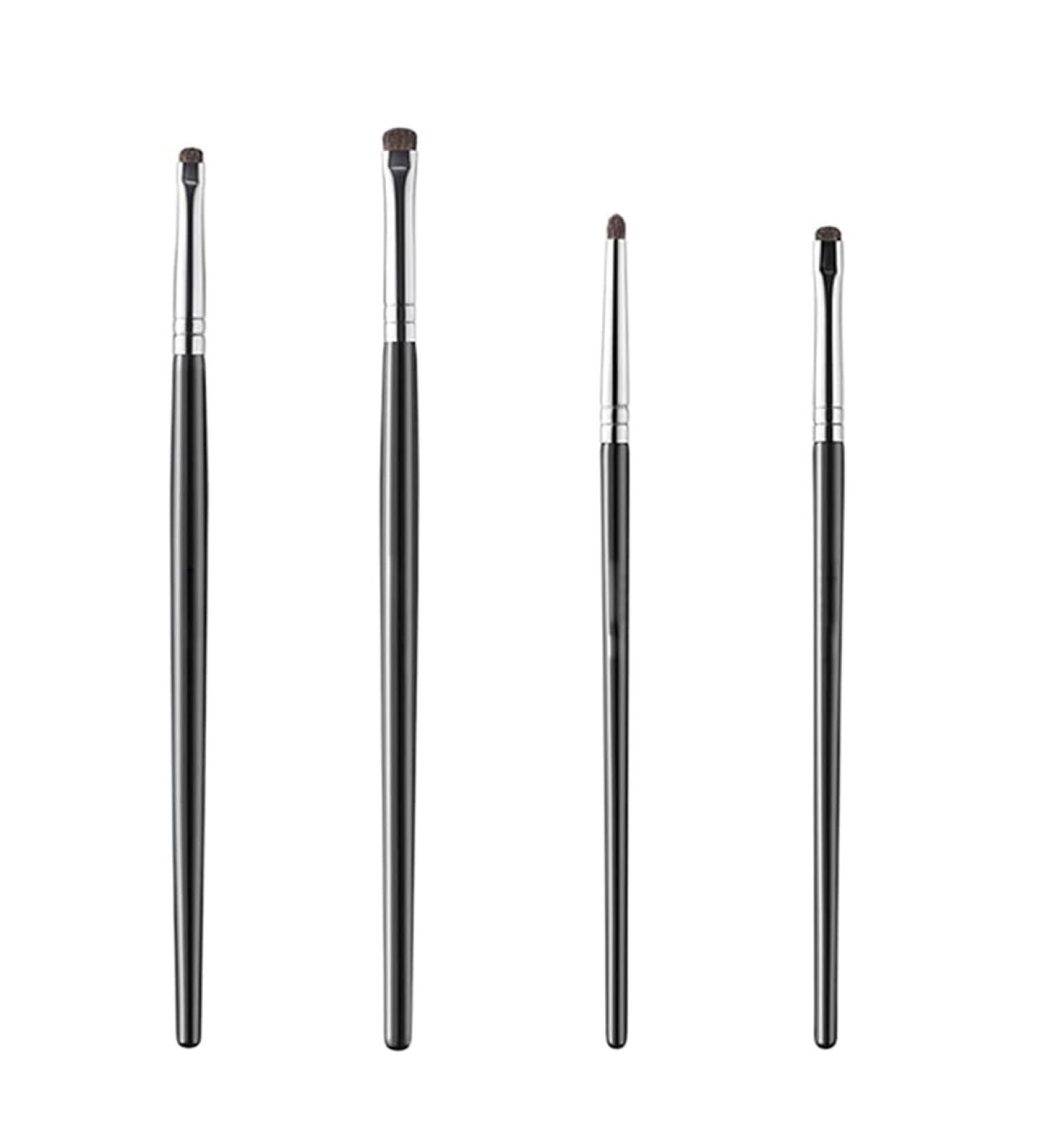 NTRUXZP 4 Pieces Professional Eye Makeup Brushes Eye Make-Up Brushes Eye Shadow Brush for Contour and Definition Application Shades Eyeshadow Eyeliner Eye Makeup (Black) - Buy Online on SooperMarket.com