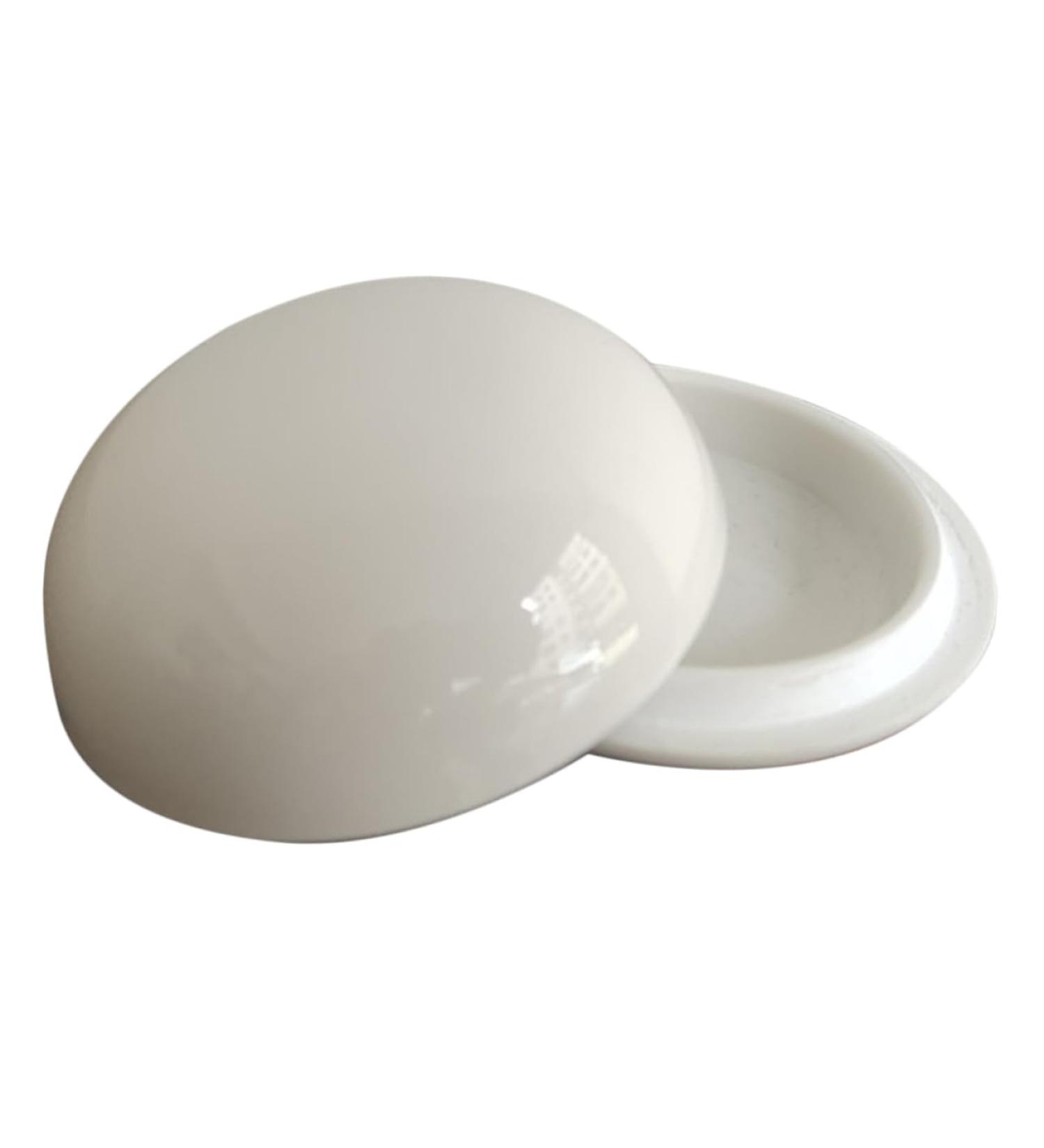 OSALADI Toiletry Containers Sample Containers Mini Containers Makeup Container Lotion Container Lip Balm Containers Small Jar with Lid Travel Storage Jar White Castor Oil Ceramics - Buy Online on SooperMarket.com