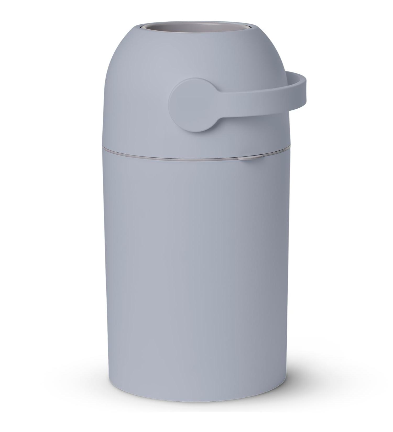 Baby Diaper Pail Patented Odor-Stop System Use Any Garbage Bag One Hand Free Lever Roll of Bag incld. (Ice Blue) - Buy Online on SooperMarket.com