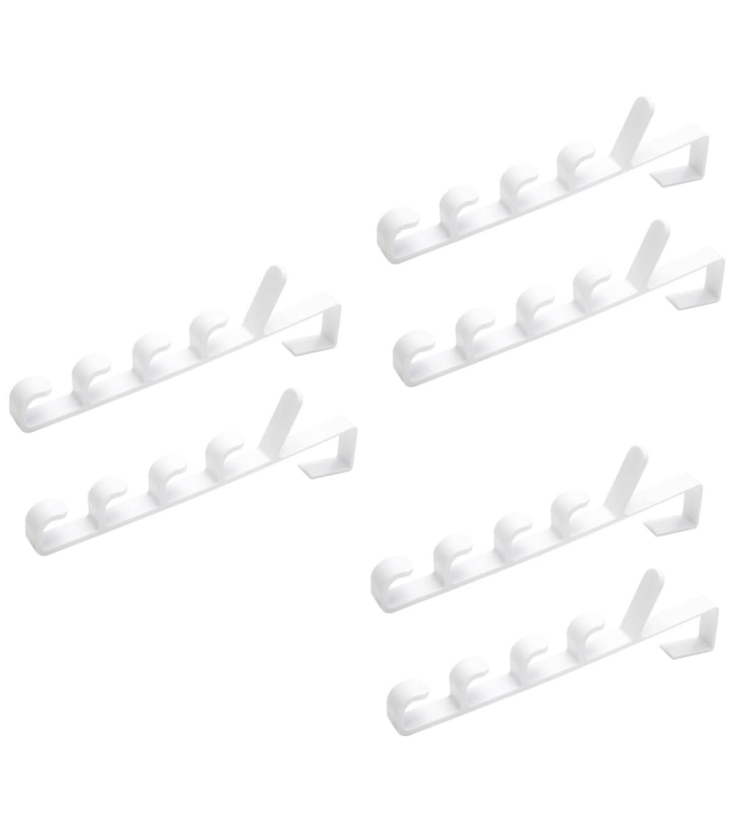 Cabilock 6 Pcs Towel Hooks Door Hanging Rack Multifunctional Hooks Hanger Coat 2pcsx3pcs Whitex3pcs - Buy Online on SooperMarket.com