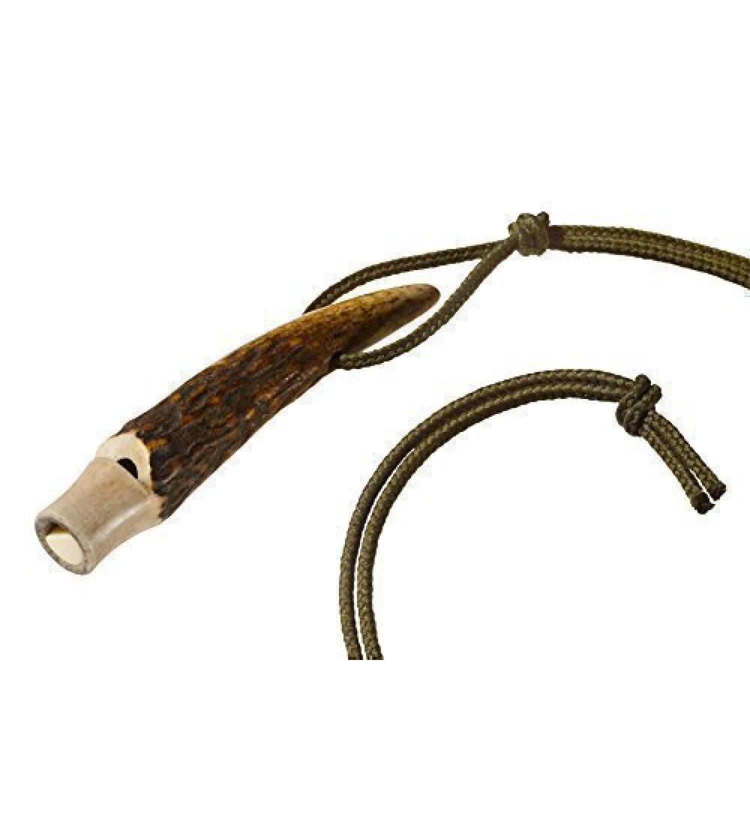 Rottumtaler dog whistle in stag horn look with whistle