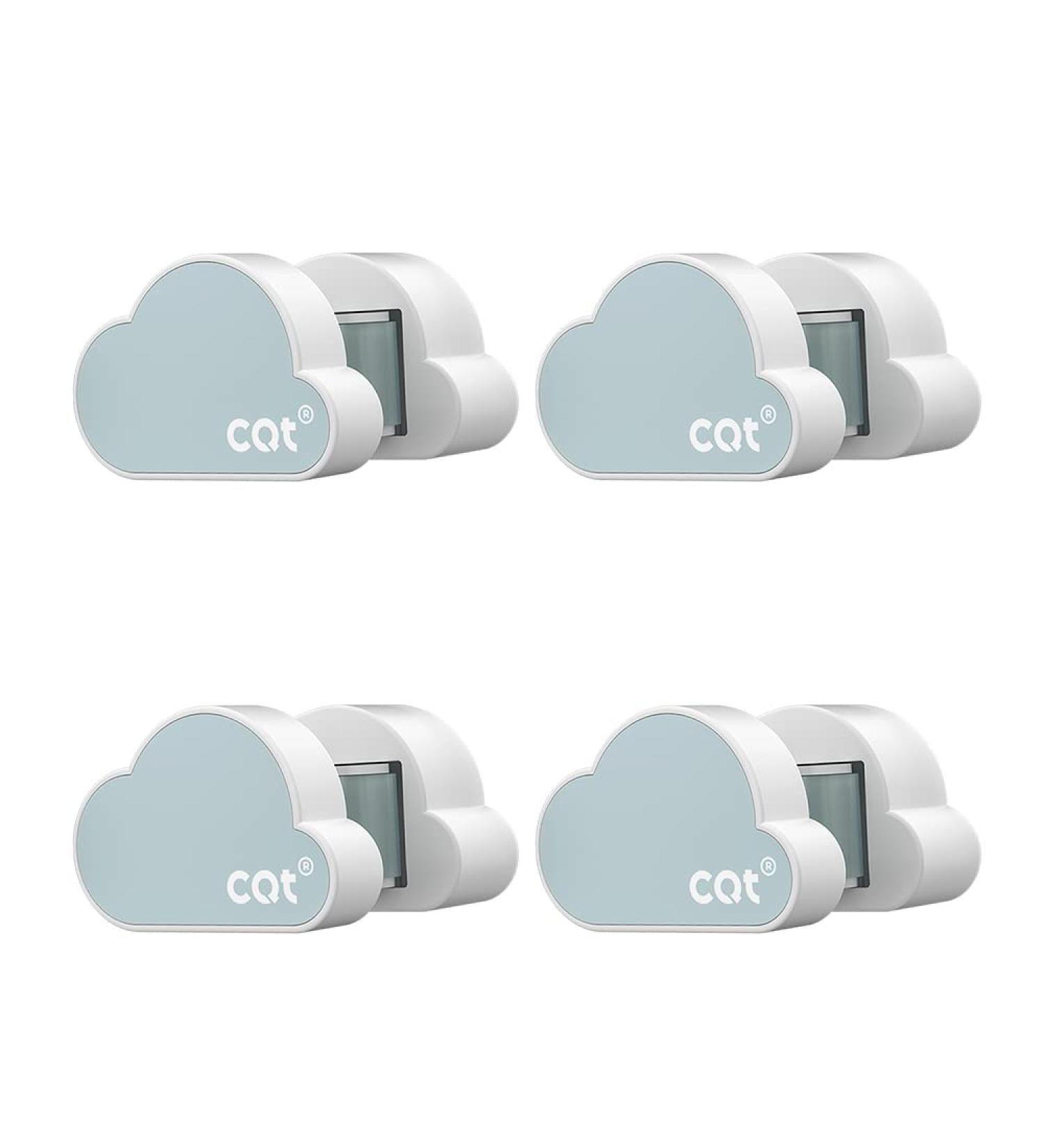Self Adhesive Cloud Shape Broom Holder + Dustpan Hanger - Blue 4 | Ideal for Home, Garden, Garage Storage - Buy Online on SooperMarket.com
