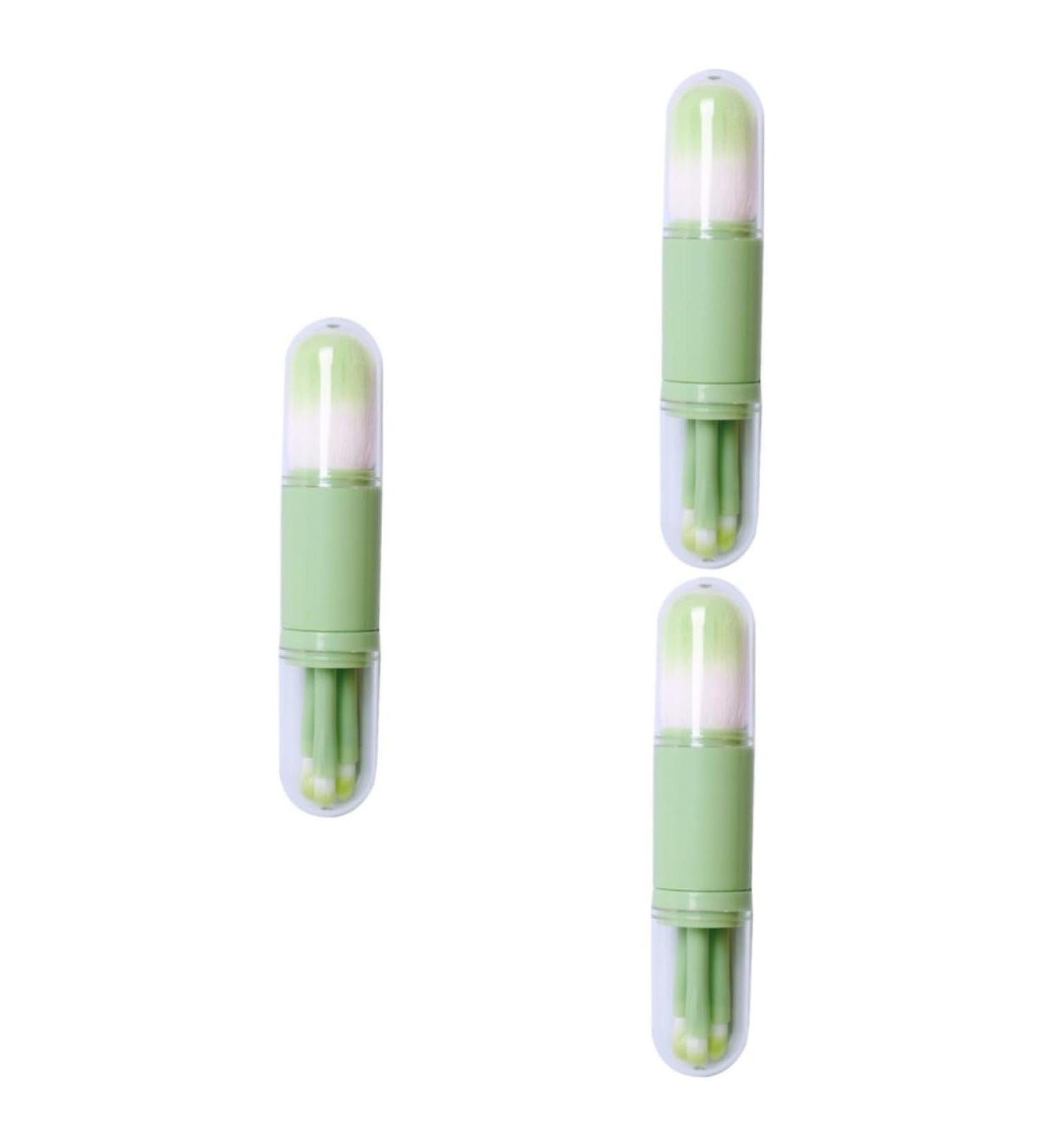 minkissy 3 Sets Telescopic Makeup Brush Makeup Brush Set Powder Brush Makeup Tools Multifunctional Blush Brush Double Ended Brush Lip Brush Portable Cosmetic Brush Artificial Fiber - Buy Online on SooperMarket.com