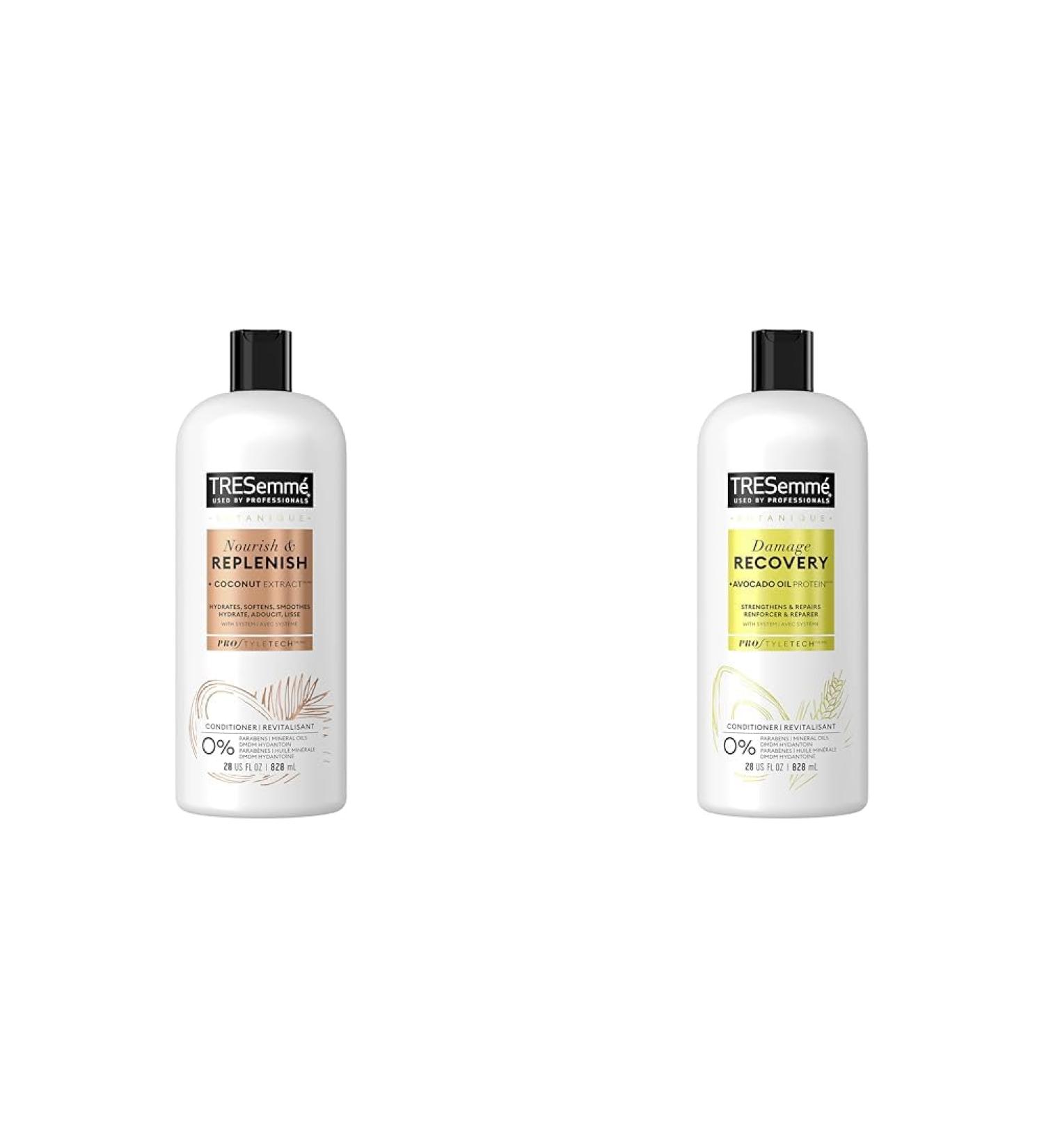 TRESemm Botanique Nourish & Replenish Conditioner for dry hair + Coconut Extract formulated & Botanique Damage Recovery Conditioner for damaged hair repair + Avocado Oil Protein formulated - Buy Online on SooperMarket.com