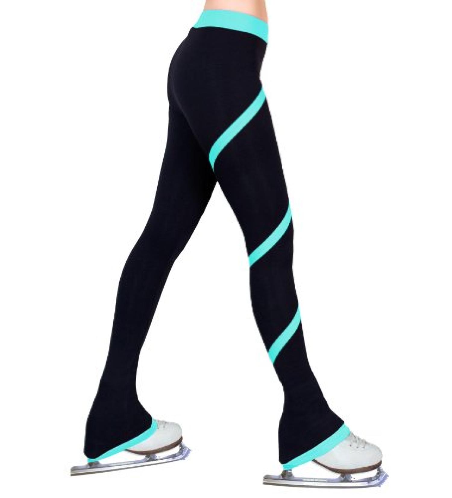 NY2 Sportswear Figure Skating Spiral Polartec Polar Fleece Pants - Medium Turquoise - Buy Online on SooperMarket.com