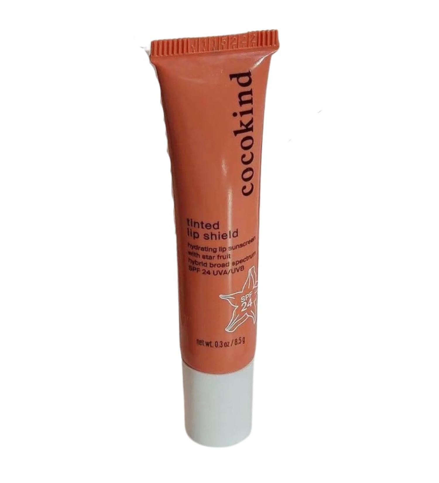 Tinted Lip Shield by Cocokind Lip Oil with SPF 24 Hydrating Lip Gloss to Protect Moisturize and Soothe Made with Starfruit Extract Lip Sunscreen 0.3 Oz