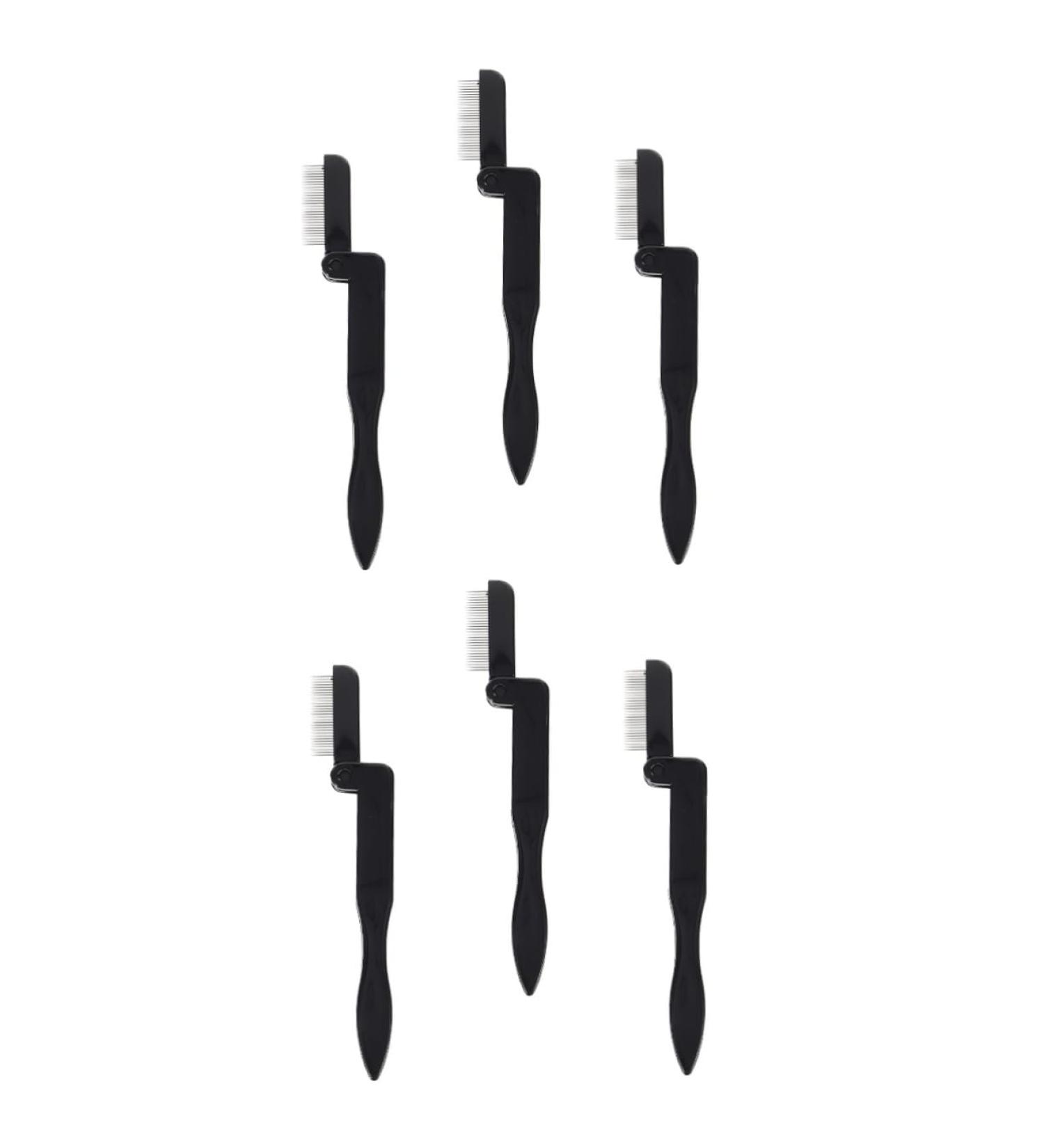 NOLITOY 6 Pcs Eyelash Comb & Eyebrow Brush Set - Multifunctional Mini Makeup Tool for Perfect Lashes & Brows - Ideal for International Shipping - Buy Online on SooperMarket.com