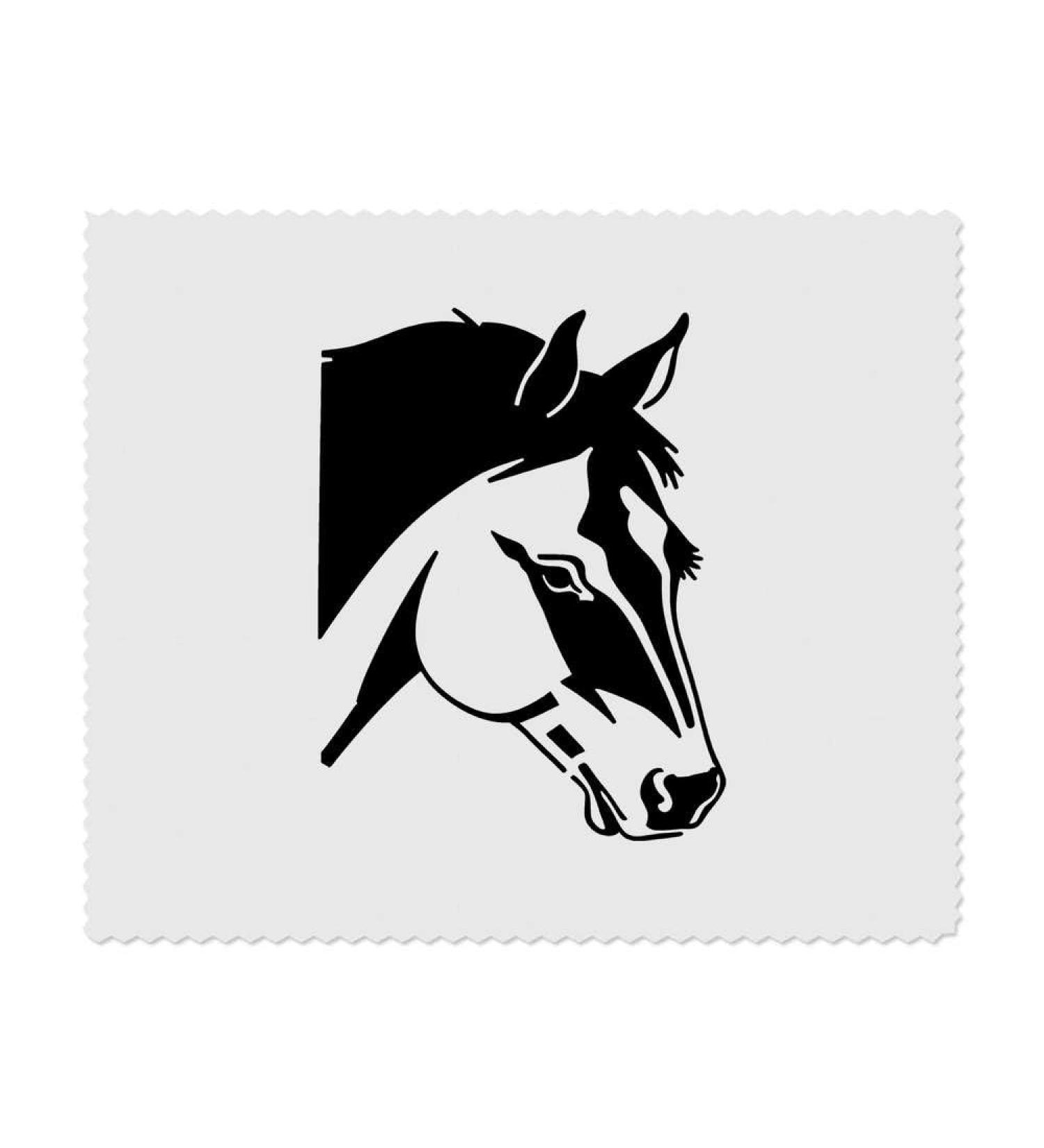 Buy 2 Microfiber Cleaning Cloths - Horse Face Design (LC00025137) | Eco-Friendly & Durable | Fast International Shipping - Buy Online on SooperMarket.com