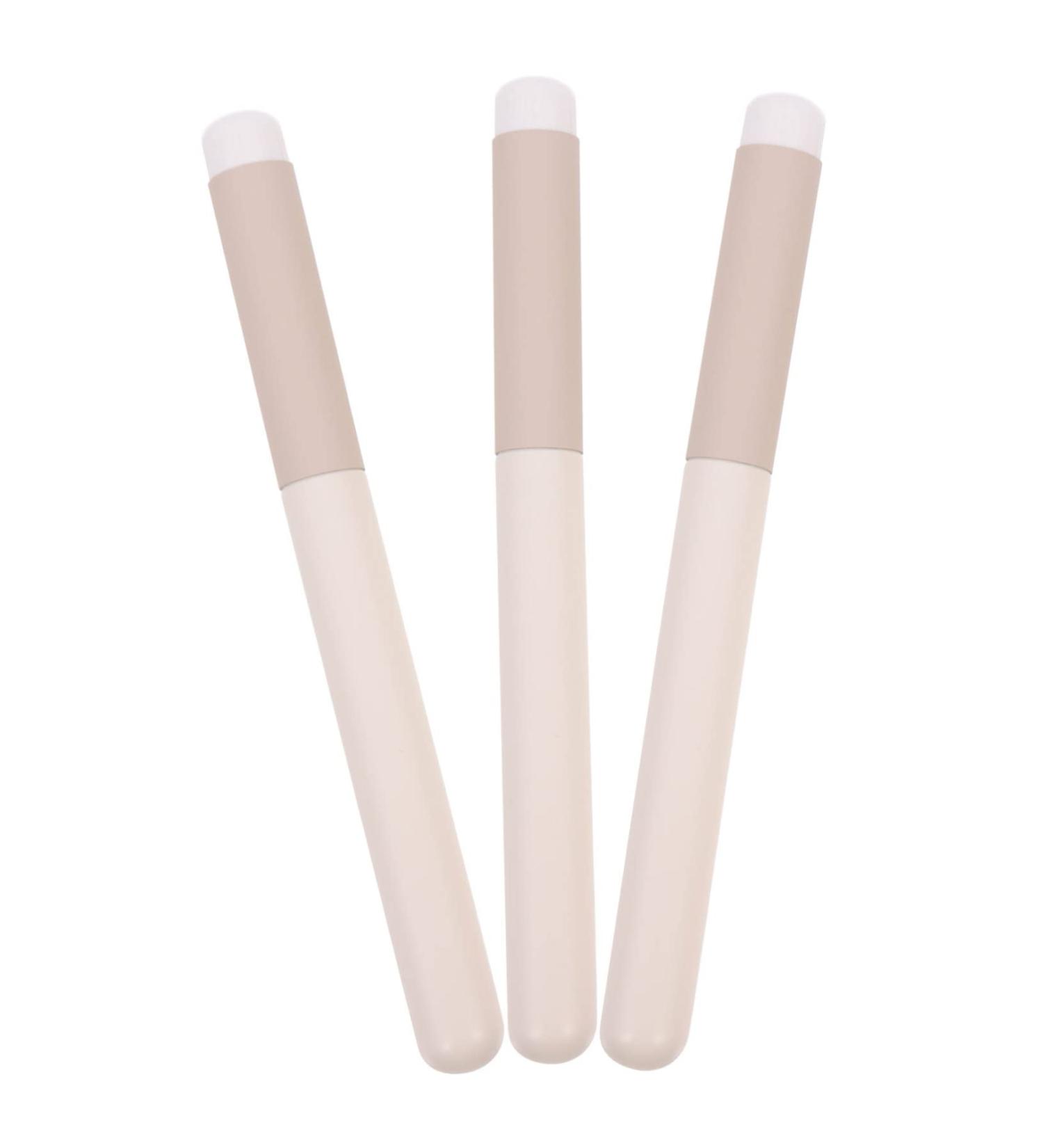 Buy NOLITOY 3pcs Makeup Brush Set - Lipstick Concealer & Foundation Brushes - Travel Essentials for Flawless Beauty - Buy Online on SooperMarket.com