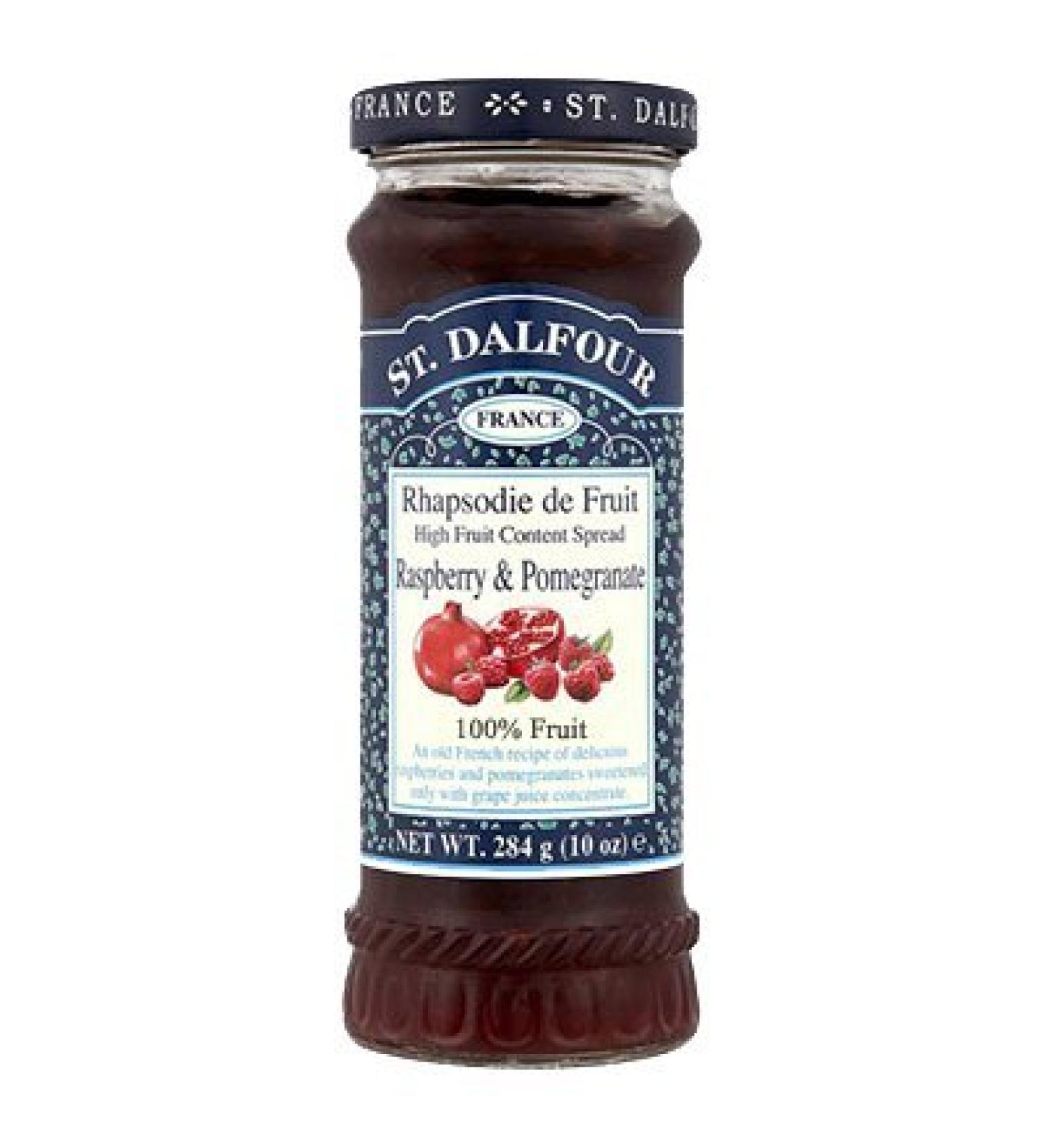St Dalfour Raspberry and Pomegranate Fruit Spread 284g
