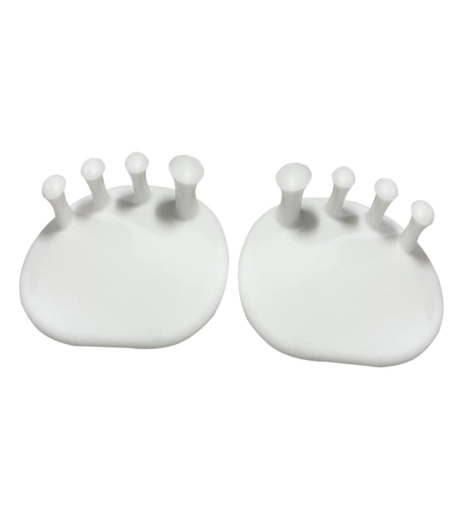 Silicone Toe Spacers - 1 Pair for Bunion Relief and Nail Polish - Pinky Dividers for Varus and Valgus - Men and Women's Foot Care Tool - Buy Online on SooperMarket.com
