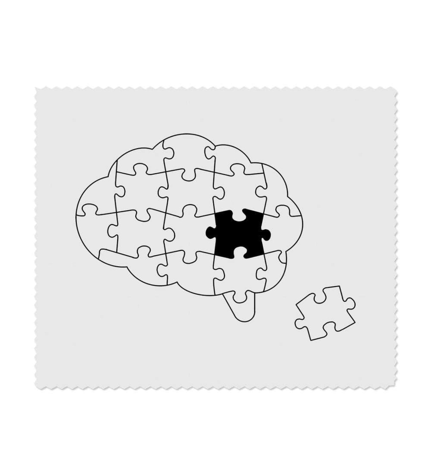 Buy 2 x Thought Bubble Jigsaw Microfiber Lens & Eyeglass Cleaning Cloths - International Shipping Available - Buy Online on SooperMarket.com