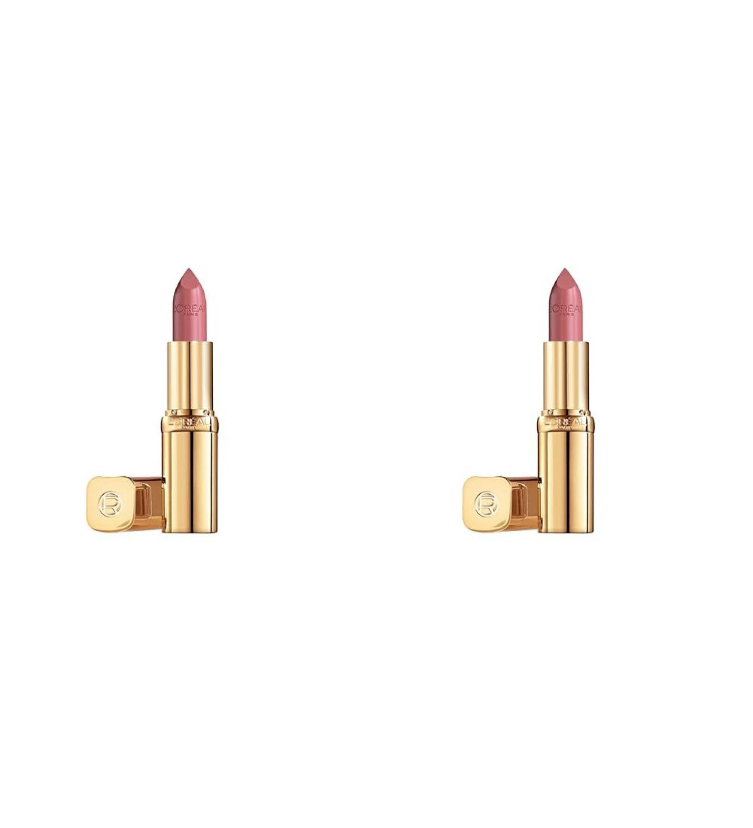 L'Or al Paris Color Riche Satin Smooth Lipstick Moisturising Pure Pigment Lip Colour With Omega 3 & Vitamin E 302 Rosewood (Pack of 2) 302 Rosewood 1 Count (Pack of 2) - Buy Online on SooperMarket.com