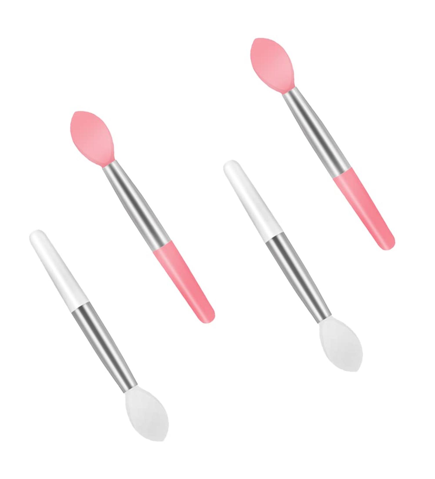 Silicone Mini Lip Brush Set - 4 Pcs Portable & Reusable Lip Applicator Brushes - Buy Online on SooperMarket.com