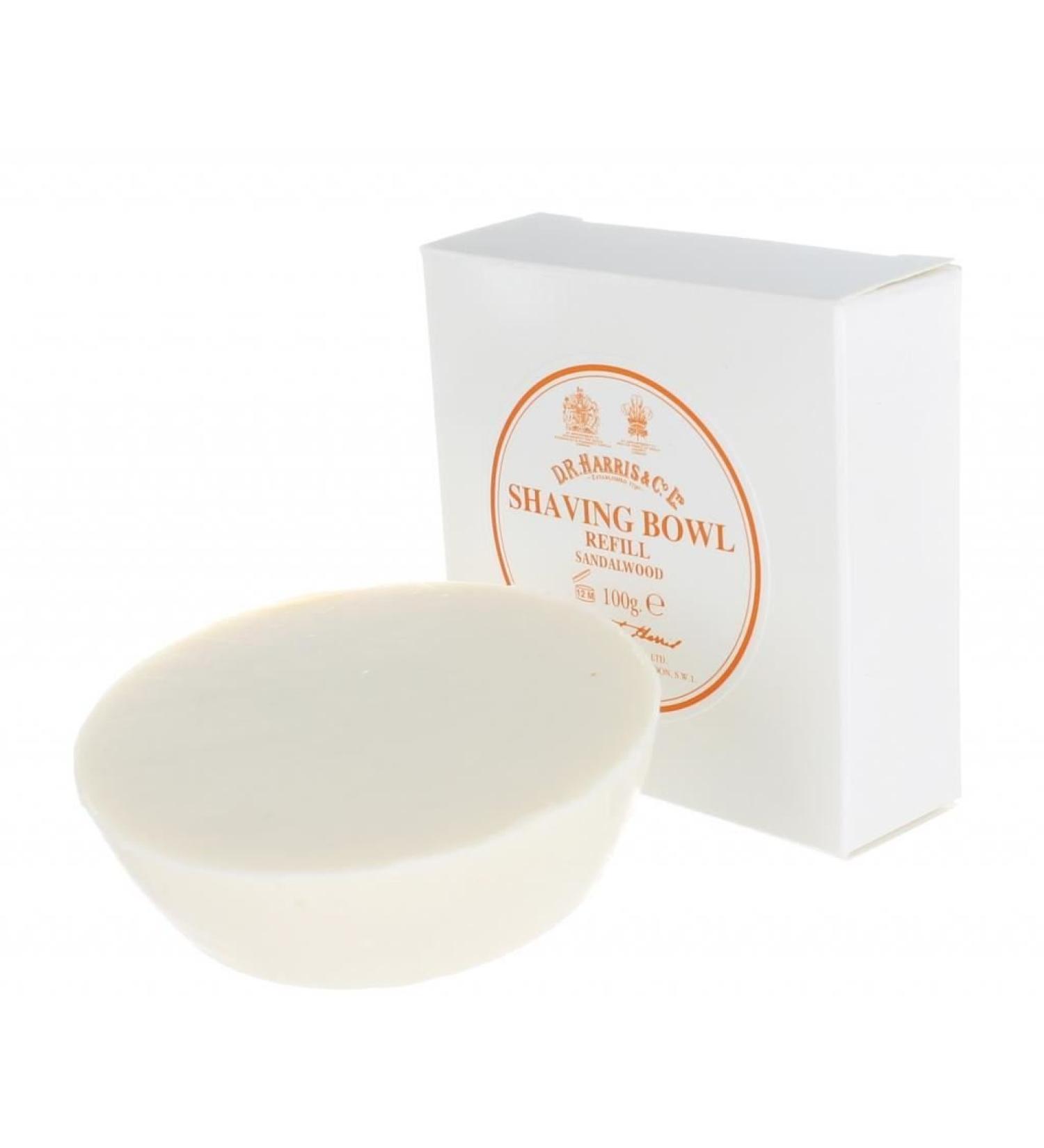DR Harris and Co Sandalwood Shaving Soap Refill for Wooden Bowl