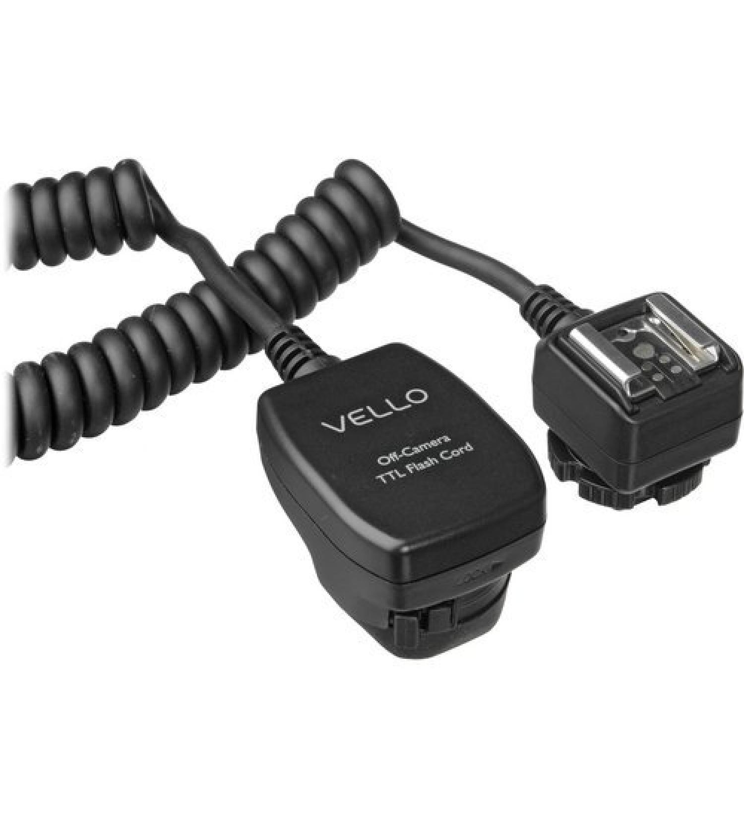 Vello TTL Off-Camera Flash Cord for Canon EOS - 1.5' (0.5m) | Reliable Off-Camera Flash Connection - Buy Online on SooperMarket.com