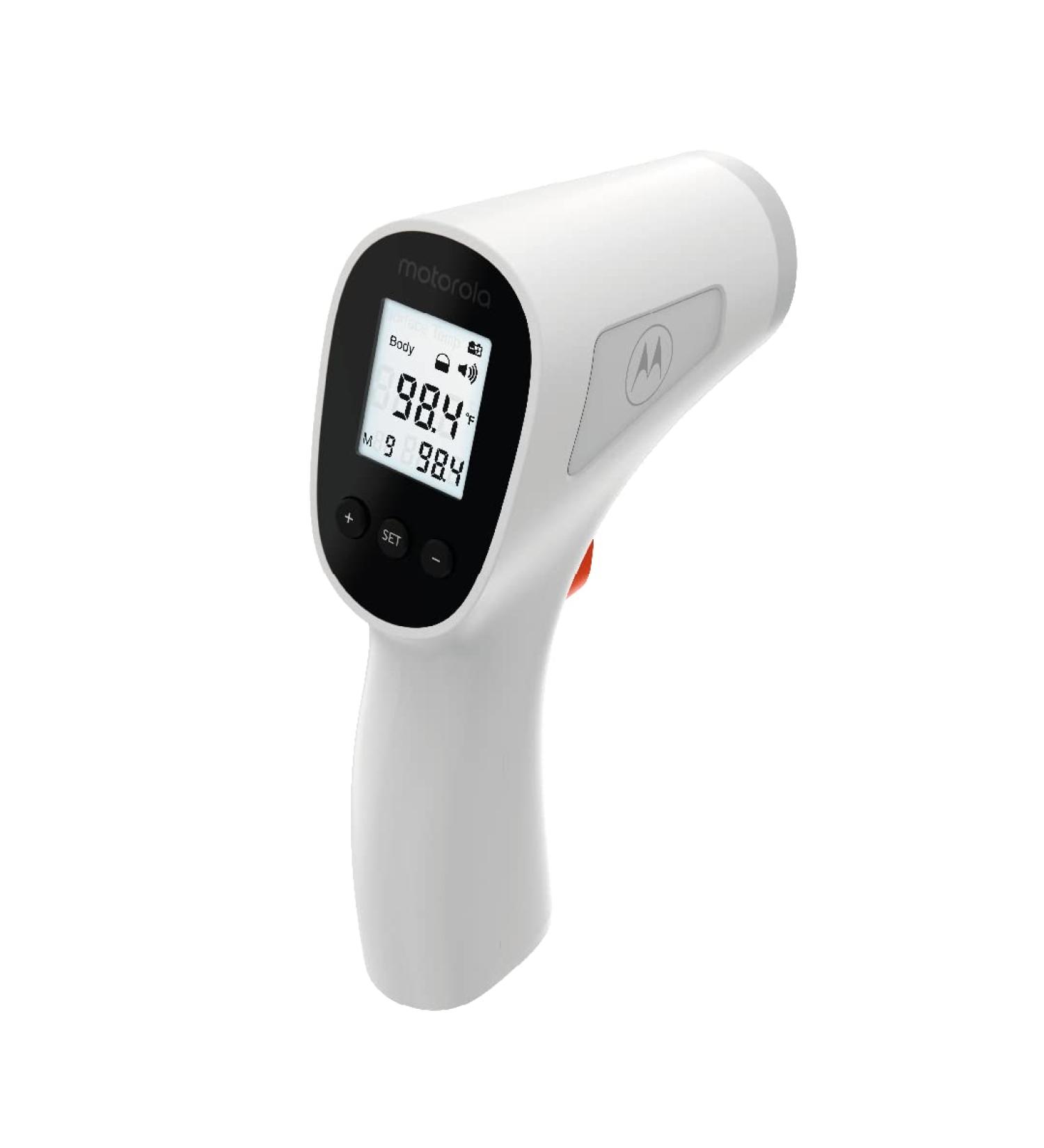 Motorola TE-94 Infrared Touchless Forehead Thermometer - Backlit Memory High Temp Alert for Adults & Kids - International Shipping Available - Buy Online on SooperMarket.com