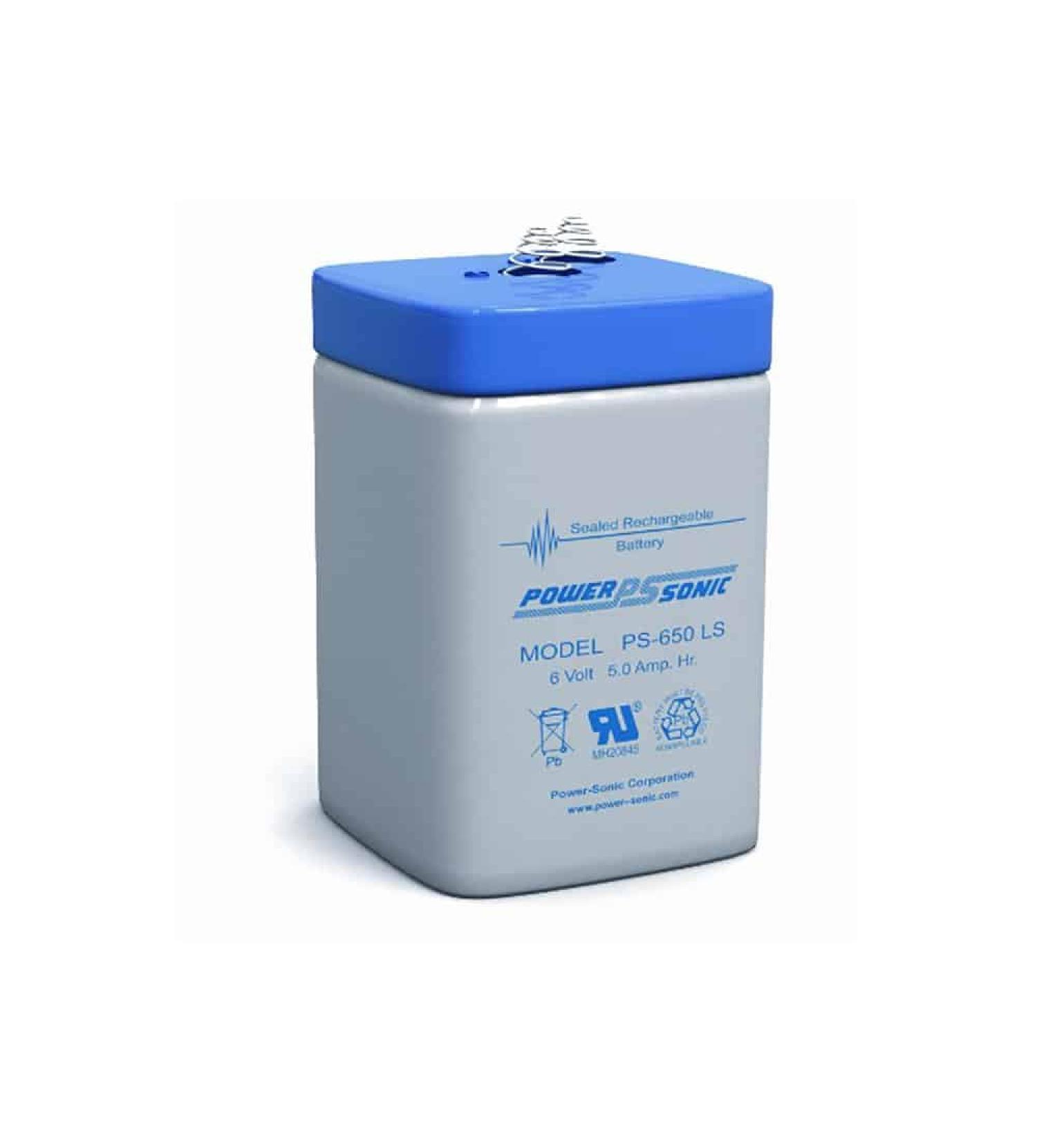 Power-Sonic PS-650 LS Rechargeable SLA Battery 6v 5ah
