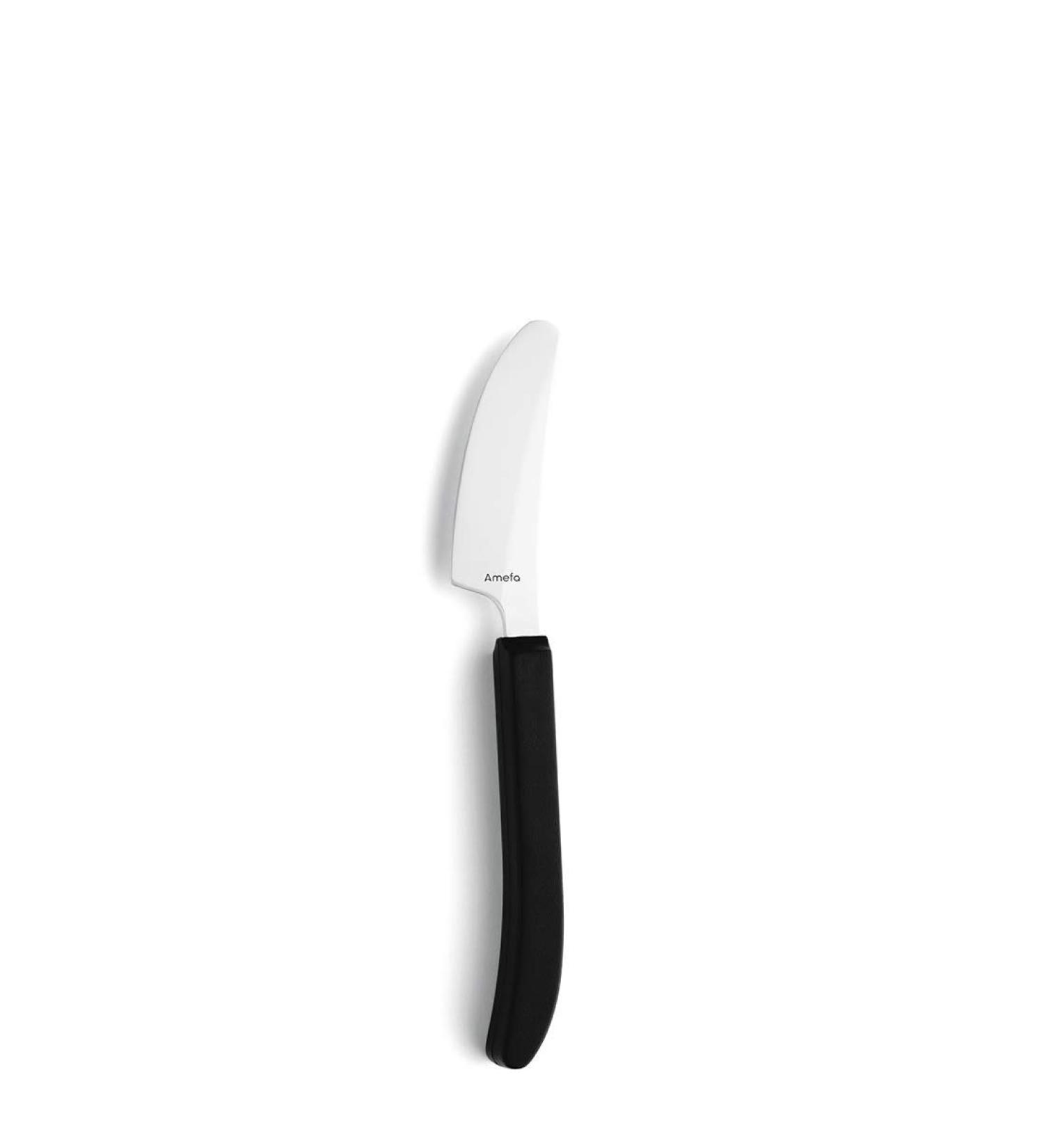 AMEFA SELECT 3001 Black Cutlery Set - 18/10 Stainless Steel Knives with Grip Thickening - Rust-Free & Dishwasher Safe - Ideal Eating Aid for Seniors - Buy Online on SooperMarket.com